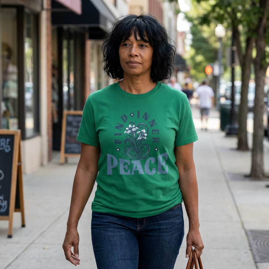 Find Inner Peace T‑Shirt — Vintage Floral Calm Tee product thumbnail image