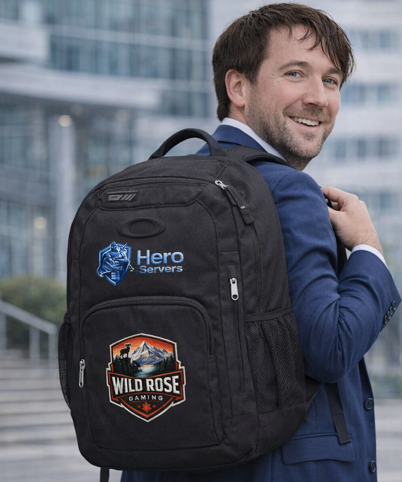 Enduro Backpack 22L – Rugged Adventure Pack with Wild Rose &amp; Hero Emblems
