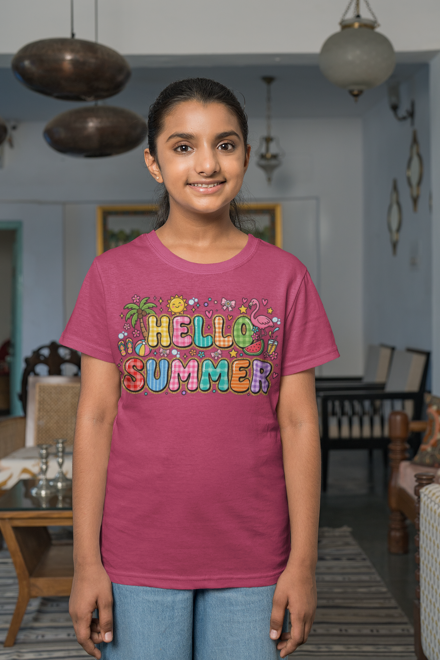 Hello Summer Youth T-Shirt, Kids Summer Shirt, Cute Beach Shirt for Kids, Flamingo Sunshine Vacation Tee, Girls Summer Outfit, Tropical Kids Tee product thumbnail image Hello Summer Youth T-Shirt, Kids Summer Shirt, Cute Beach Shirt for Kids, Flamingo Sunshine Vacation Tee, Girls Summer Outfit, Tropical Kids Tee product thumbnail image