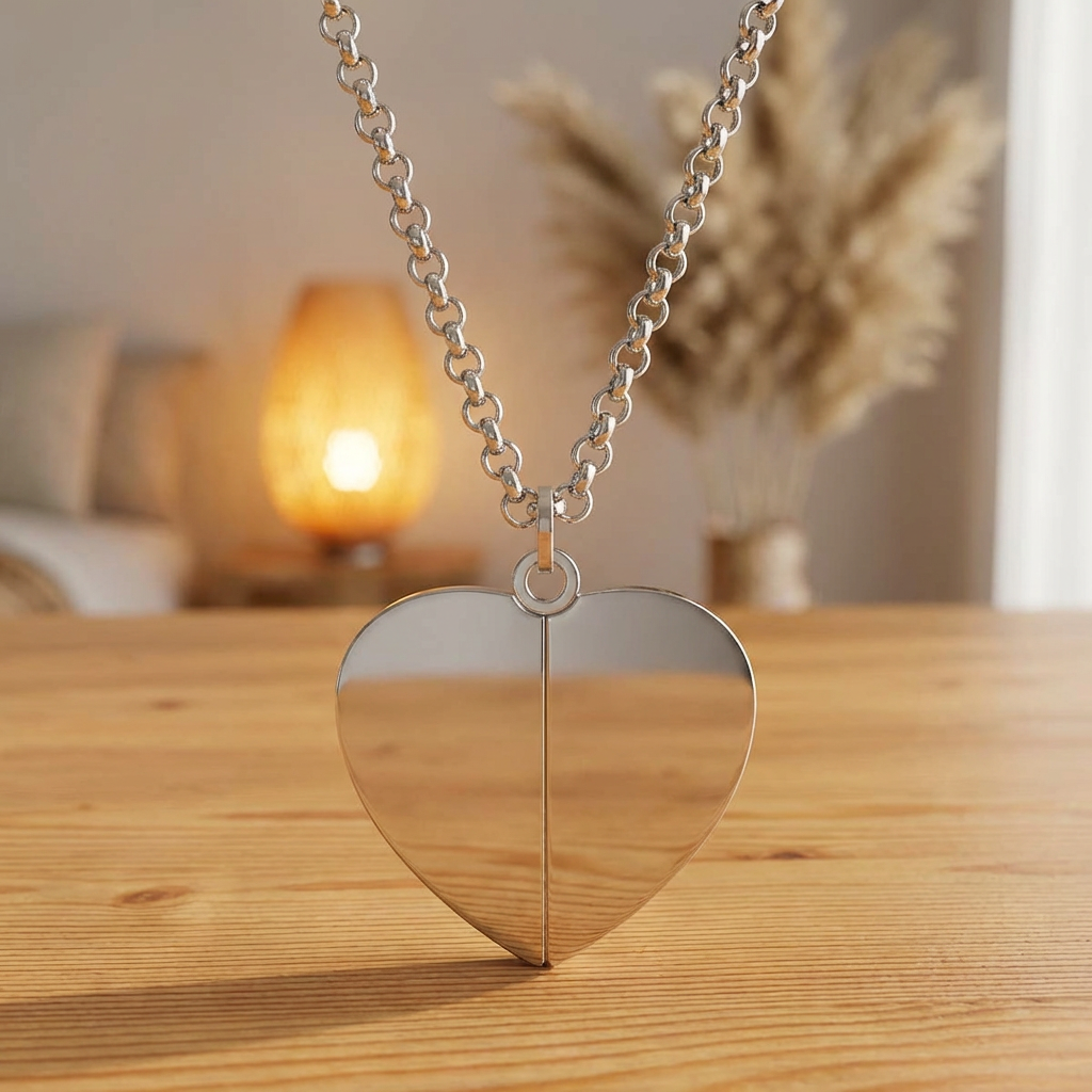 Hidden Message Heart Necklace - I Am Whole product thumbnail image
