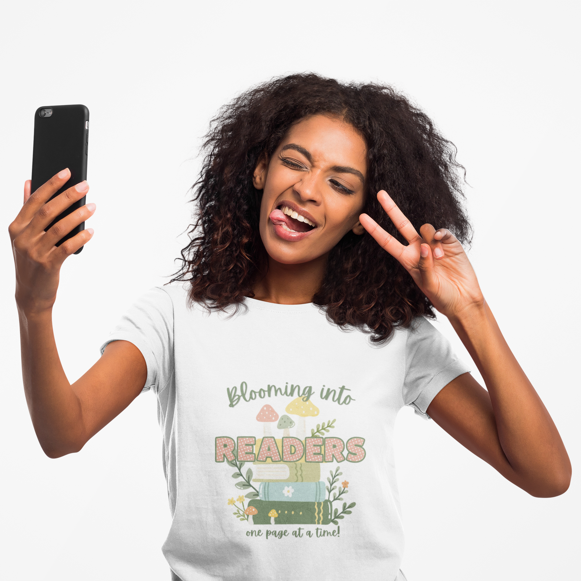 Blooming Into Readers Graphic Tee – "Blooming Into Readers" Book Lover Shirt - Reading Teacher Tee product thumbnail image Blooming Into Readers Graphic Tee – "Blooming Into Readers" Book Lover Shirt - Reading Teacher Tee product thumbnail image