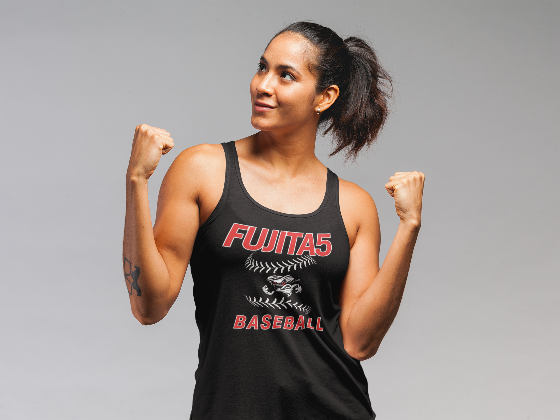 Women's Flowy Racerback Tank | Fujita5 Baseball Tornado