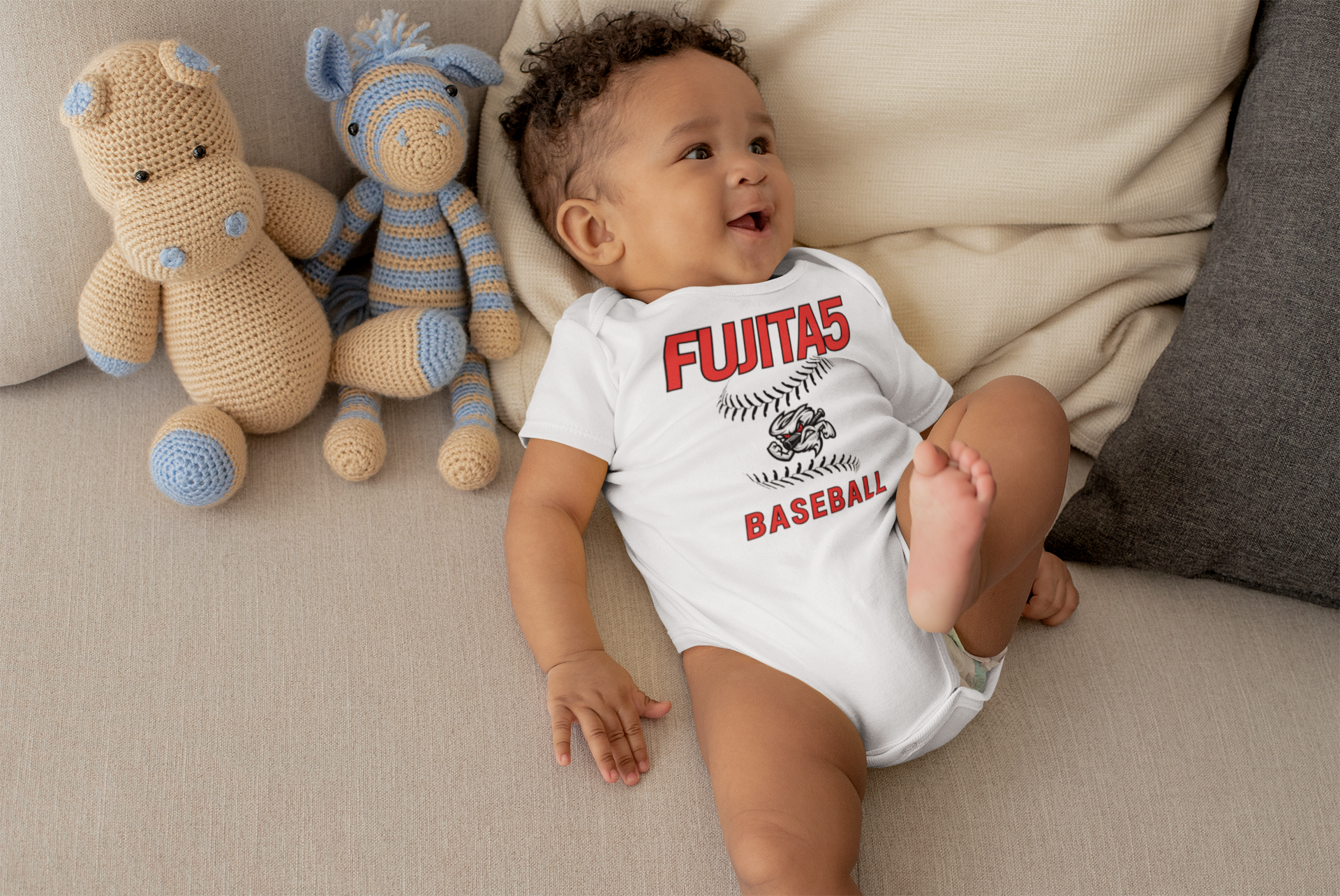 Infant Fine Jersey Bodysuit | Fujita5 Baseball Tornado product thumbnail image