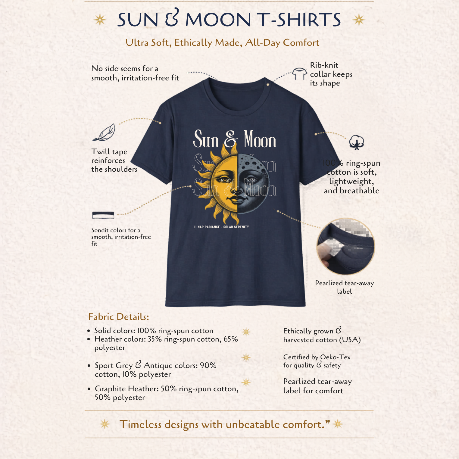 Sun & Moon Graphic Tee - Unisex FS™ product thumbnail image Sun & Moon Graphic Tee - Unisex FS™ product thumbnail image