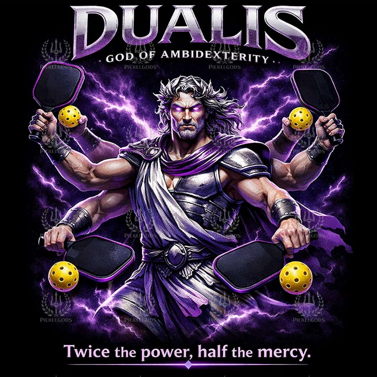 Dualis, God of Ambidexterity:  'Twice the Power, half the mercy.' product thumbnail image