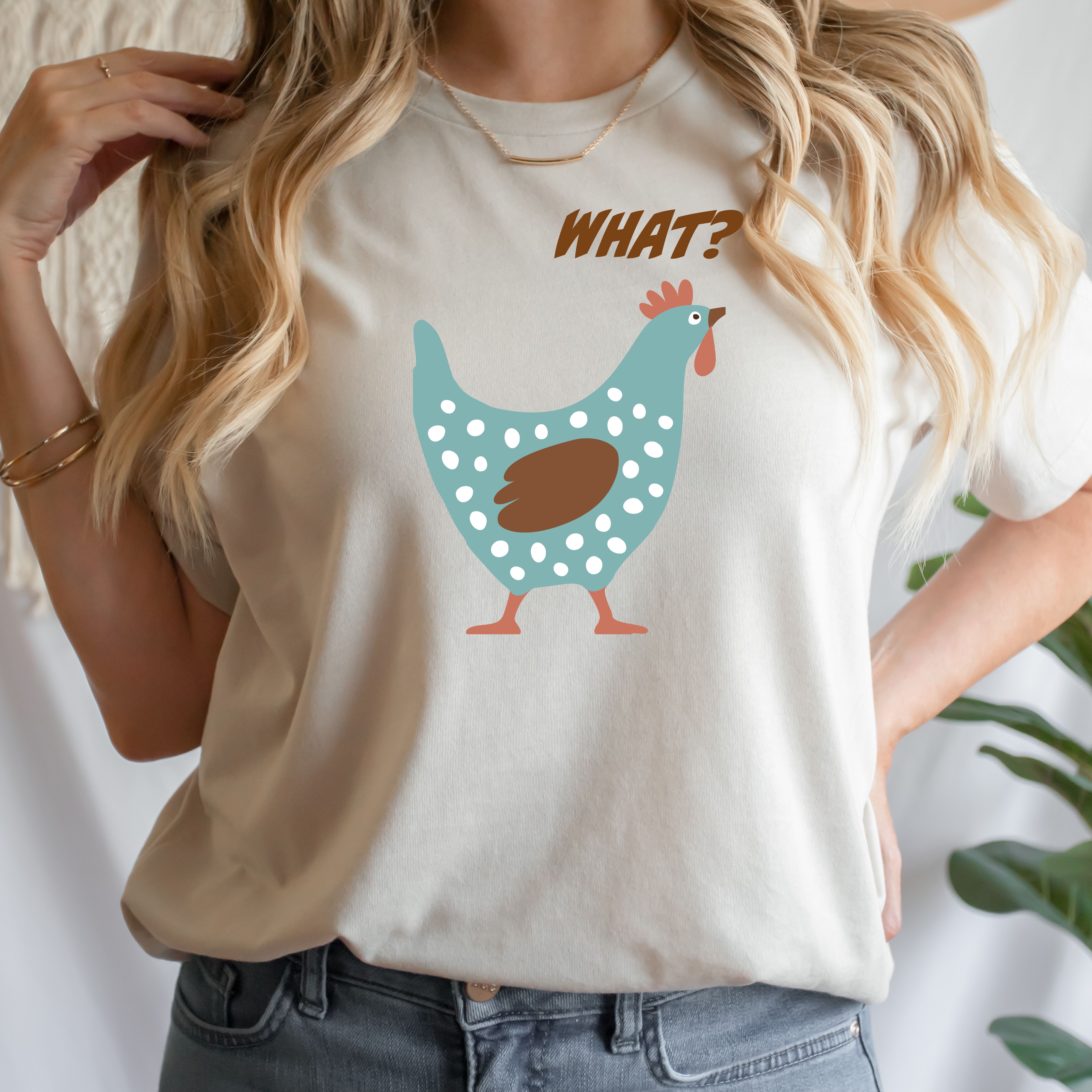 What? Cute Polka Dot Hen T-Shirt product thumbnail image What? Cute Polka Dot Hen T-Shirt product thumbnail image