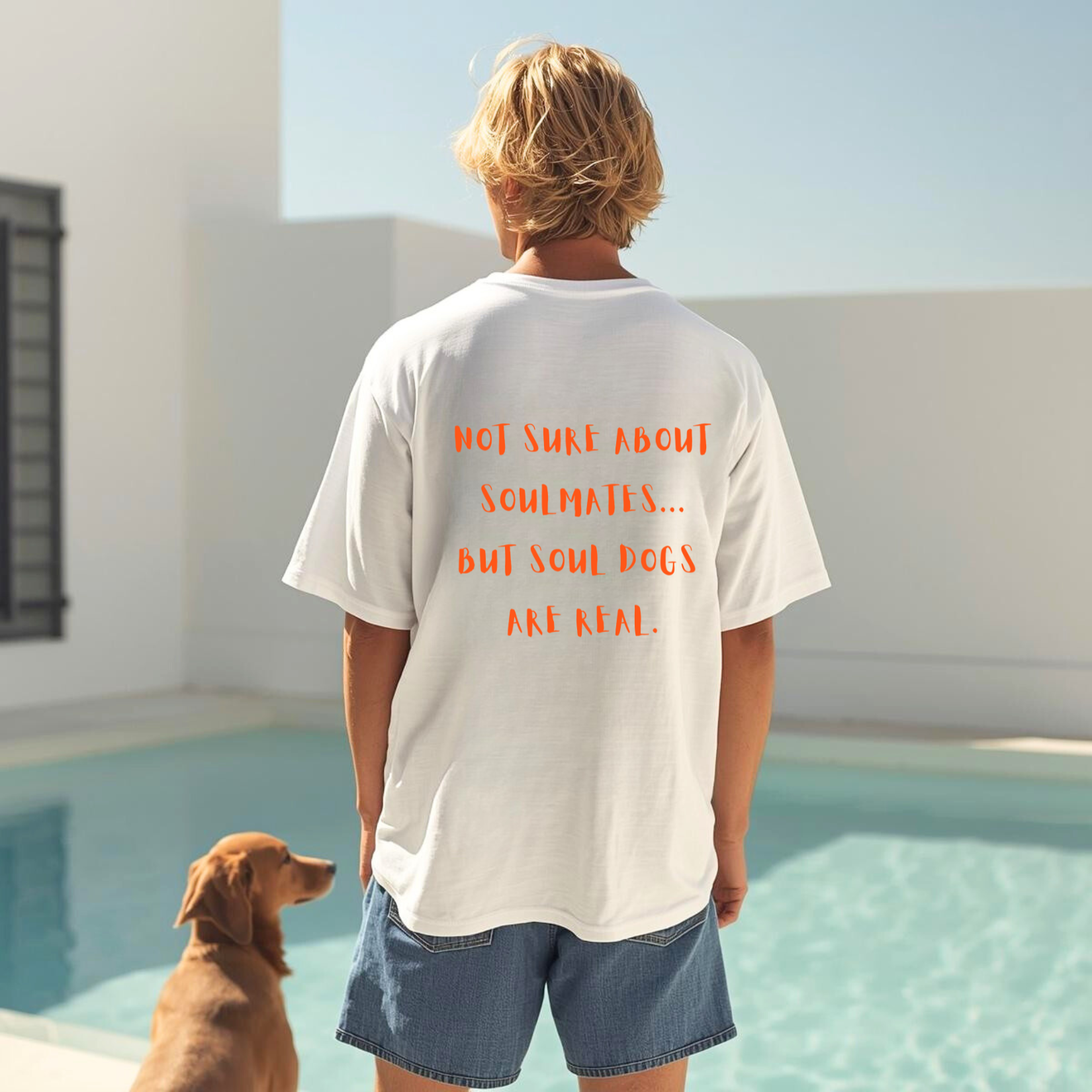  "Soul Dogs Are Real" Box Tee , Heart Graphic,  Love at first Sniff text  Unisex product thumbnail image