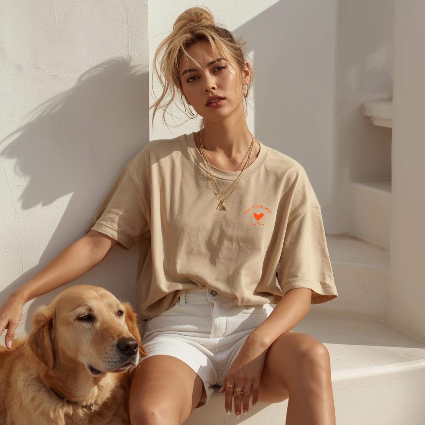 "Soul Dogs Are Real" Box Tee , Heart Graphic, Love at first Sniff text Unisex product thumbnail image "Soul Dogs Are Real" Box Tee , Heart Graphic, Love at first Sniff text Unisex product thumbnail image