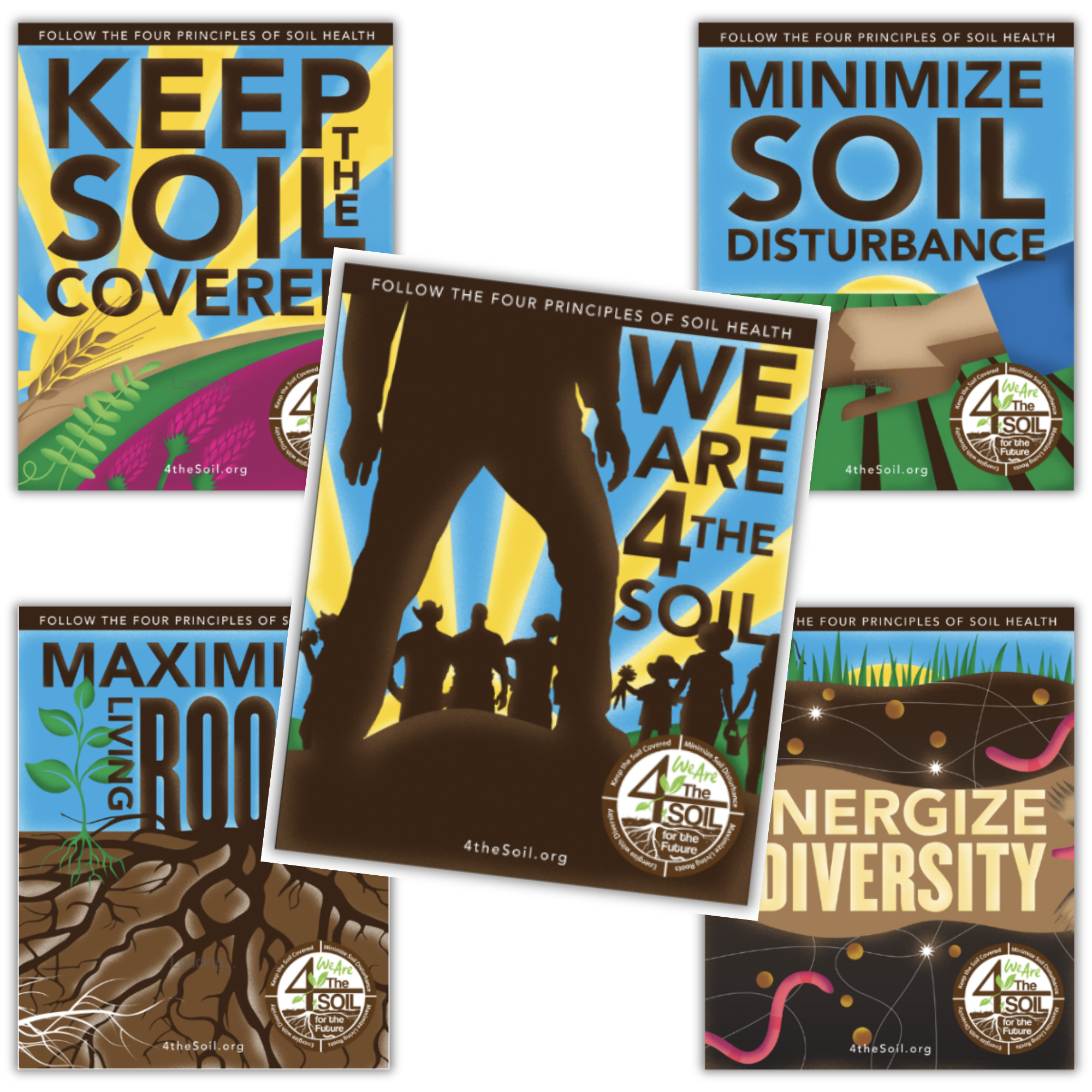 POSTER BUNDLE 4 the Soil WPA-inspired Poster Set product thumbnail image POSTER BUNDLE 4 the Soil WPA-inspired Poster Set product thumbnail image