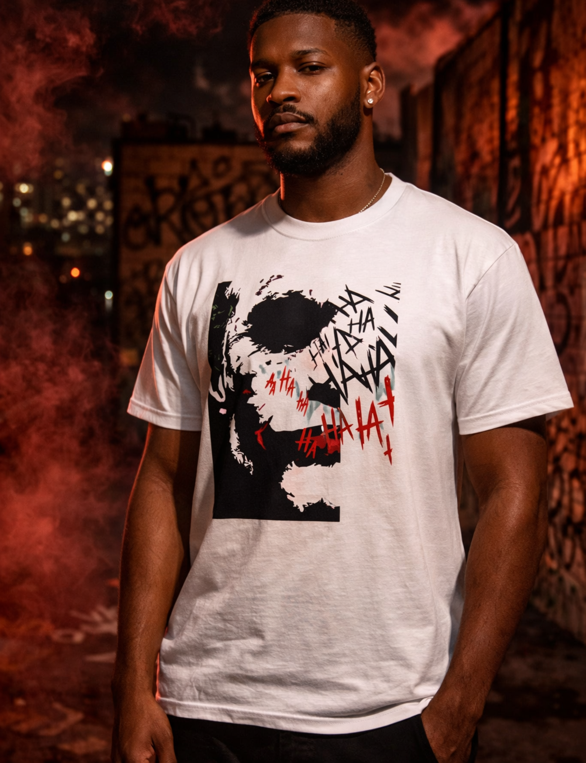 Villain Aesthetic Shirt, Why So Serious Graphic Tee, Dark Streetwear Shirt, Chaos Quote Tee, Edgy Unisex Graphic Shirt product thumbnail image