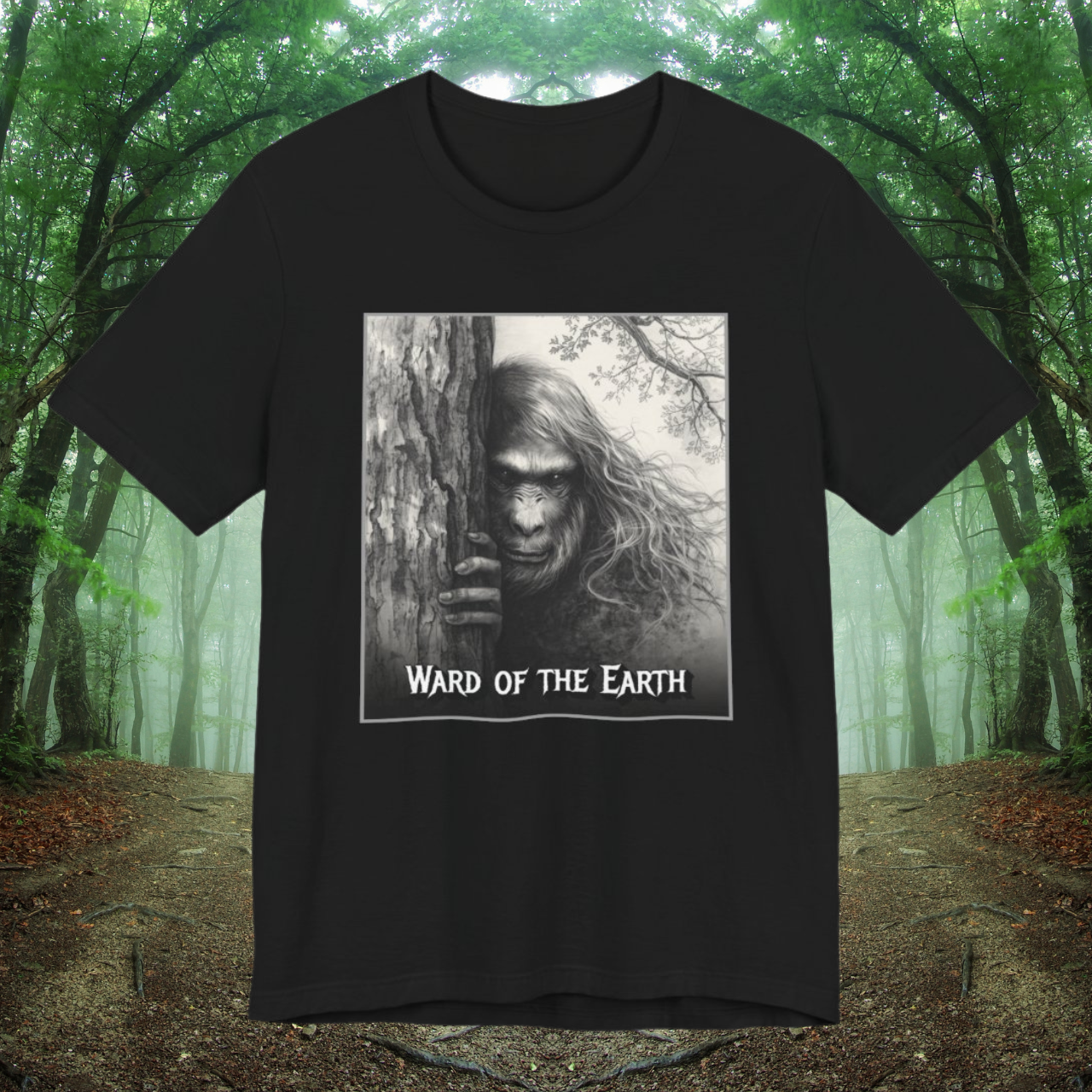 Ward of the Earth Bigfoot T-Shirt — Forest Guardian Bigfoot Sasquatch Tee product thumbnail image Ward of the Earth Bigfoot T-Shirt — Forest Guardian Bigfoot Sasquatch Tee product thumbnail image