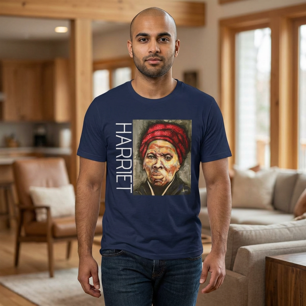 Harriet Tubman Tribute T‑Shirt — Art by Ahmed Salam product thumbnail image Harriet Tubman Tribute T‑Shirt — Art by Ahmed Salam product thumbnail image