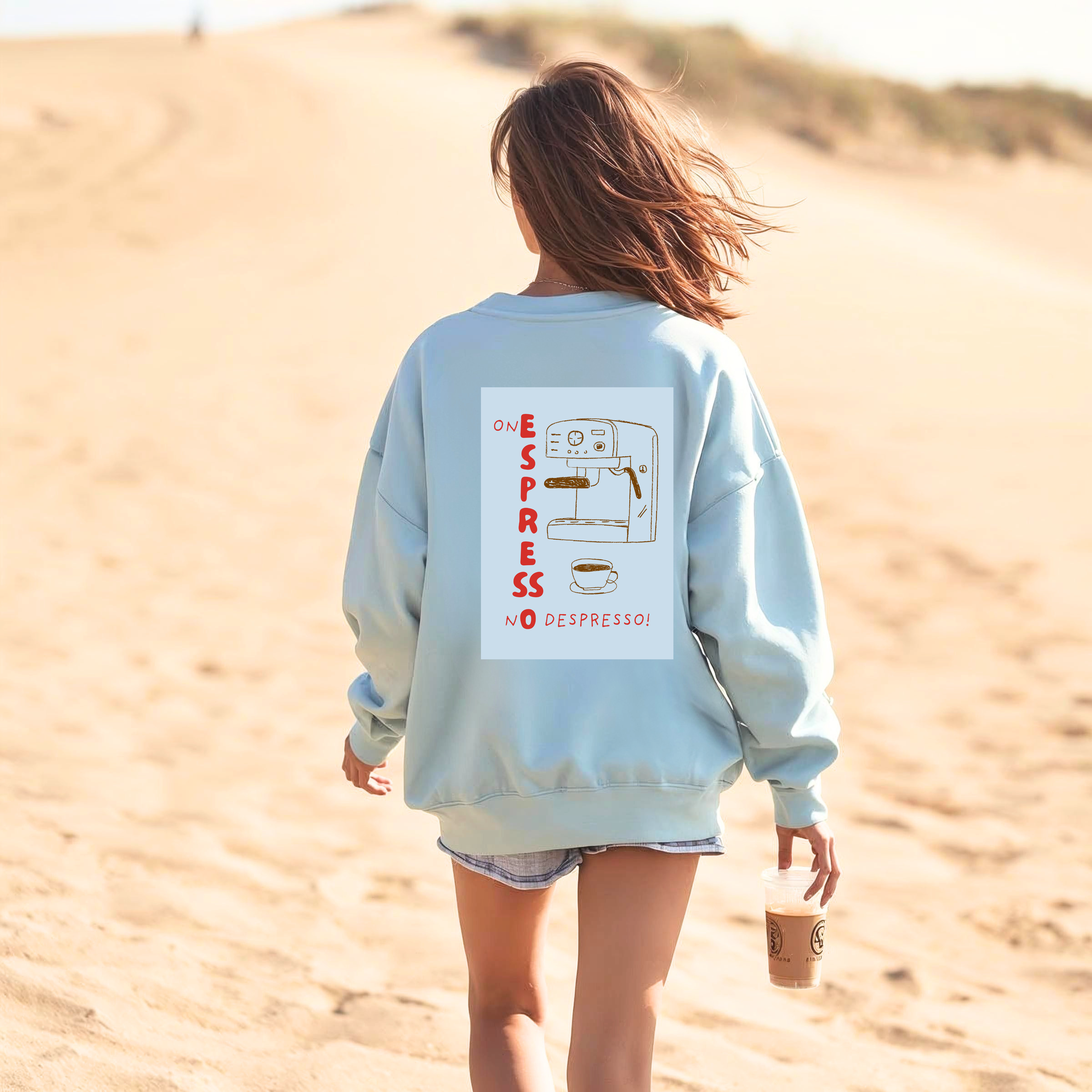 "One Espresso No Depresso" Sweatshirt Unisex  product thumbnail image