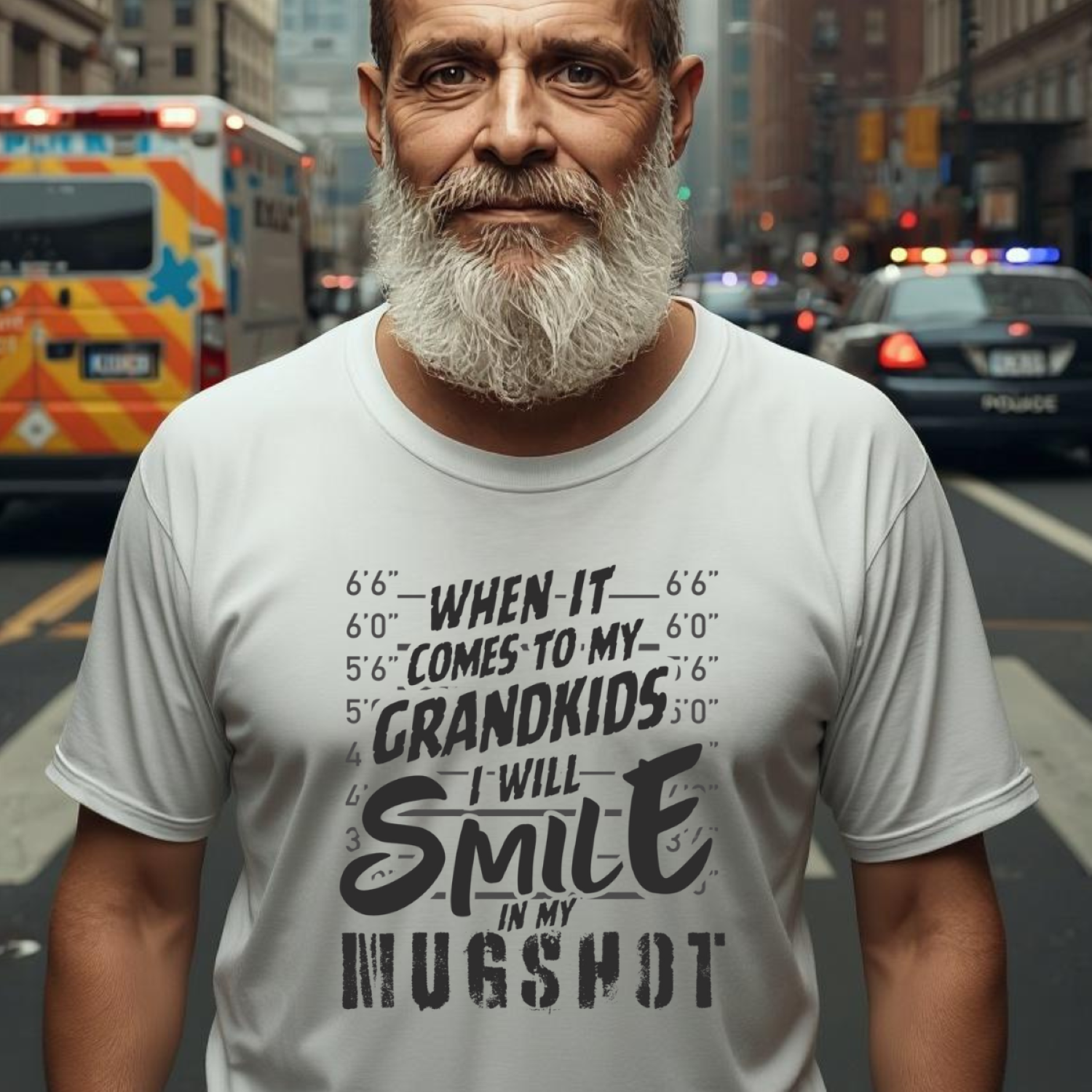 Grandparent Mugshot Tee — Don’t Poke the Bear (Grandkids) product thumbnail image