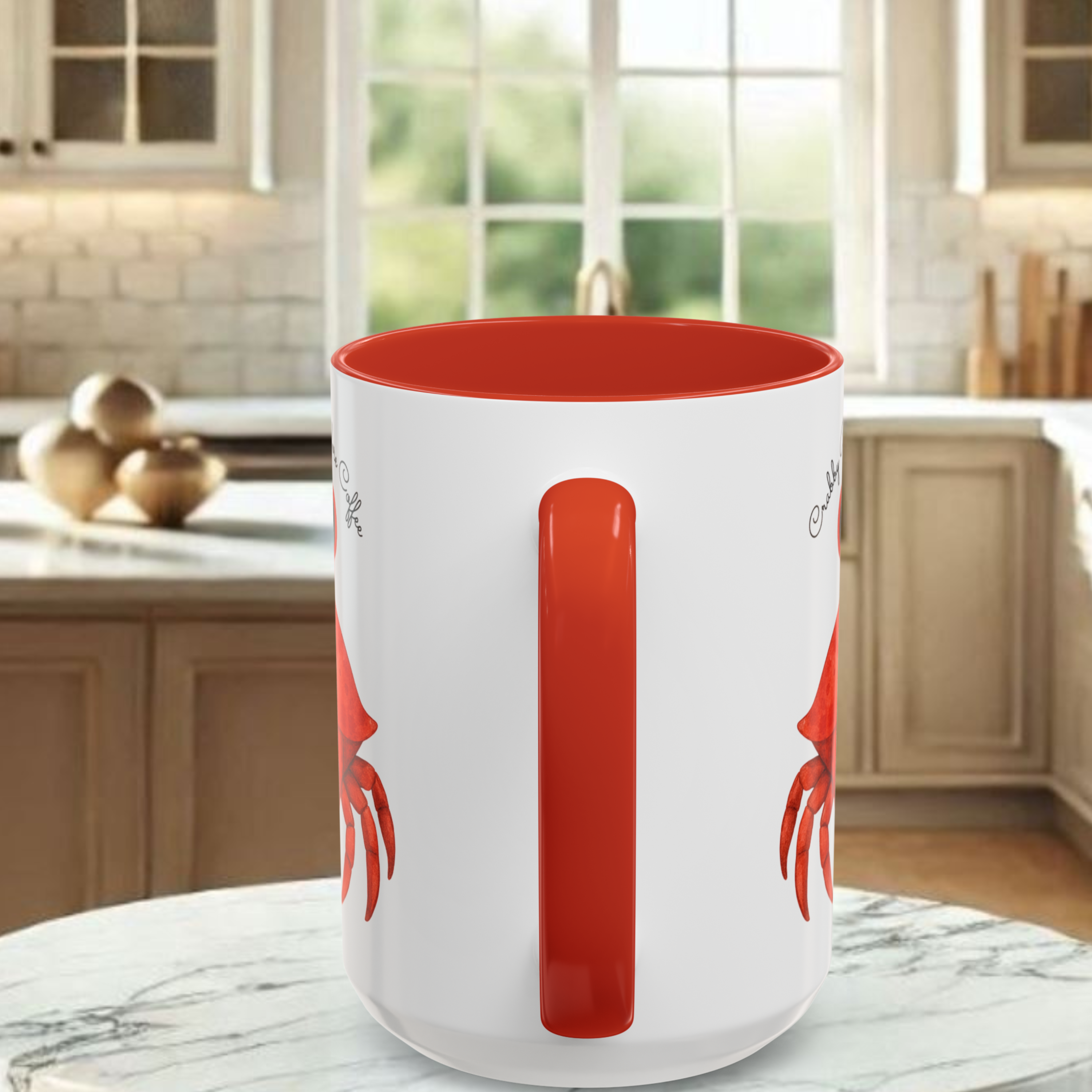 Crabby Before Coffee Coastal Cutie Mug (15oz) product thumbnail image