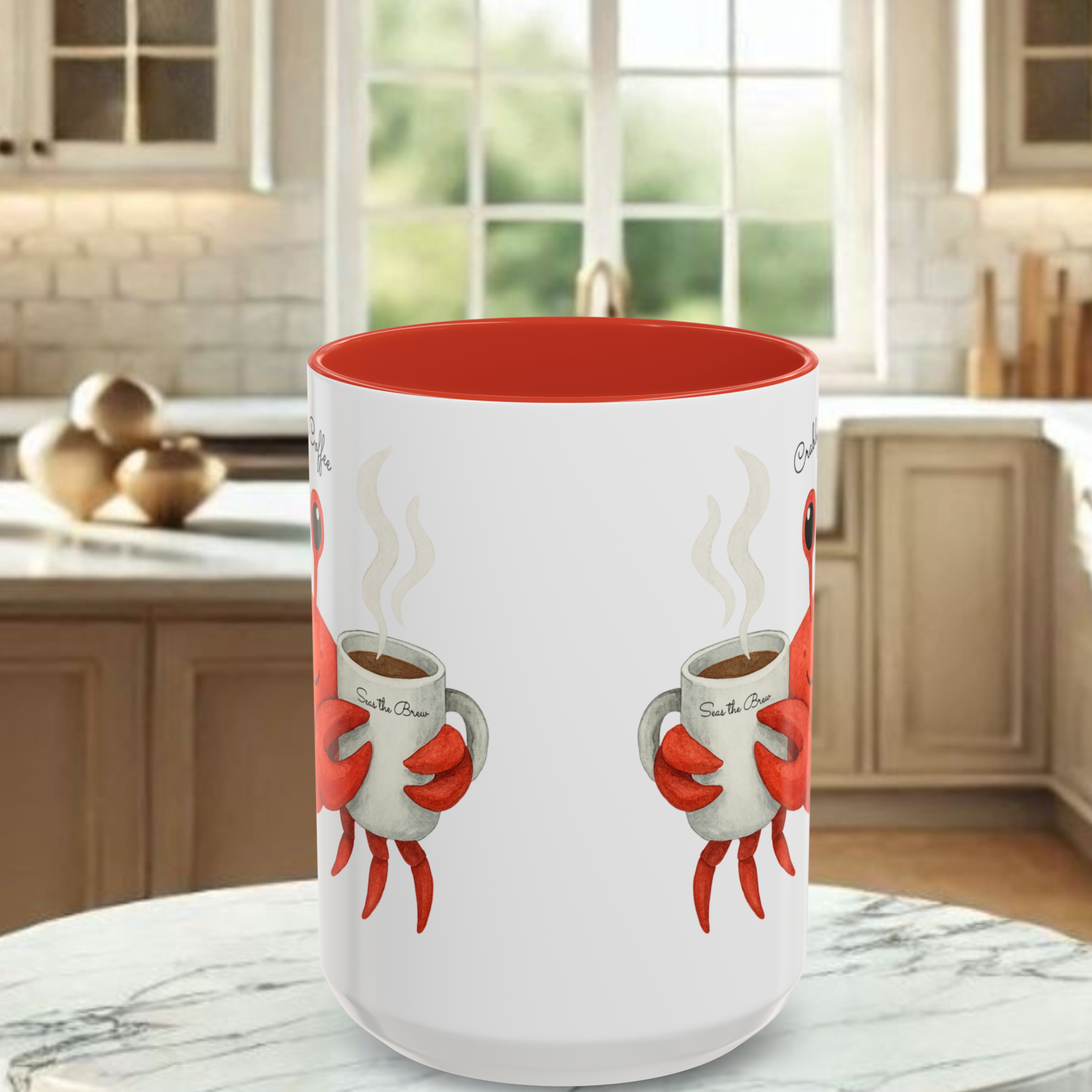 Crabby Before Coffee Coastal Cutie Mug (15oz) product thumbnail image Crabby Before Coffee Coastal Cutie Mug (15oz) product thumbnail image
