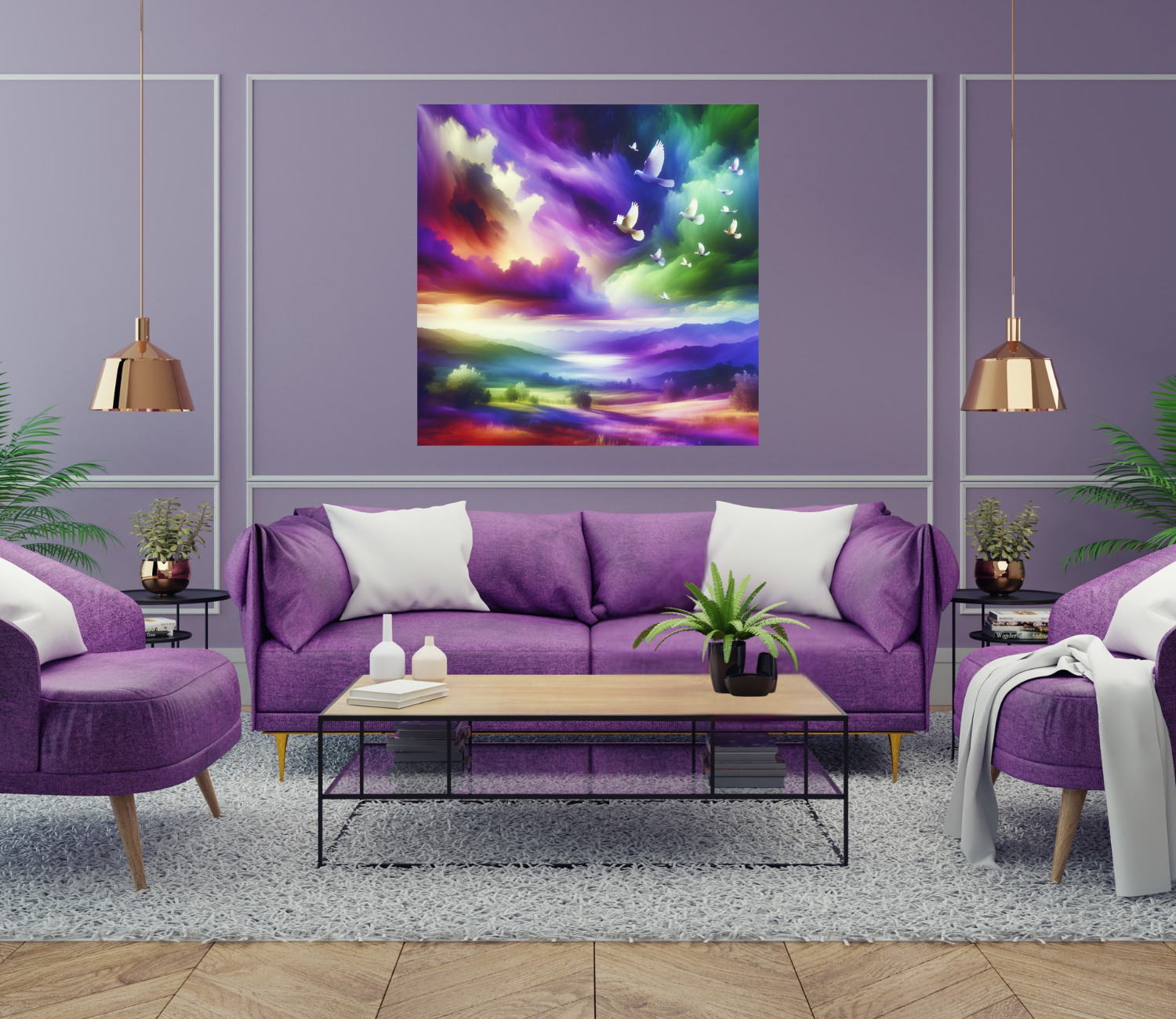 Silk Poster – Dawn of the New Frequency (Indoor/Outdoor Wall Art) product thumbnail image