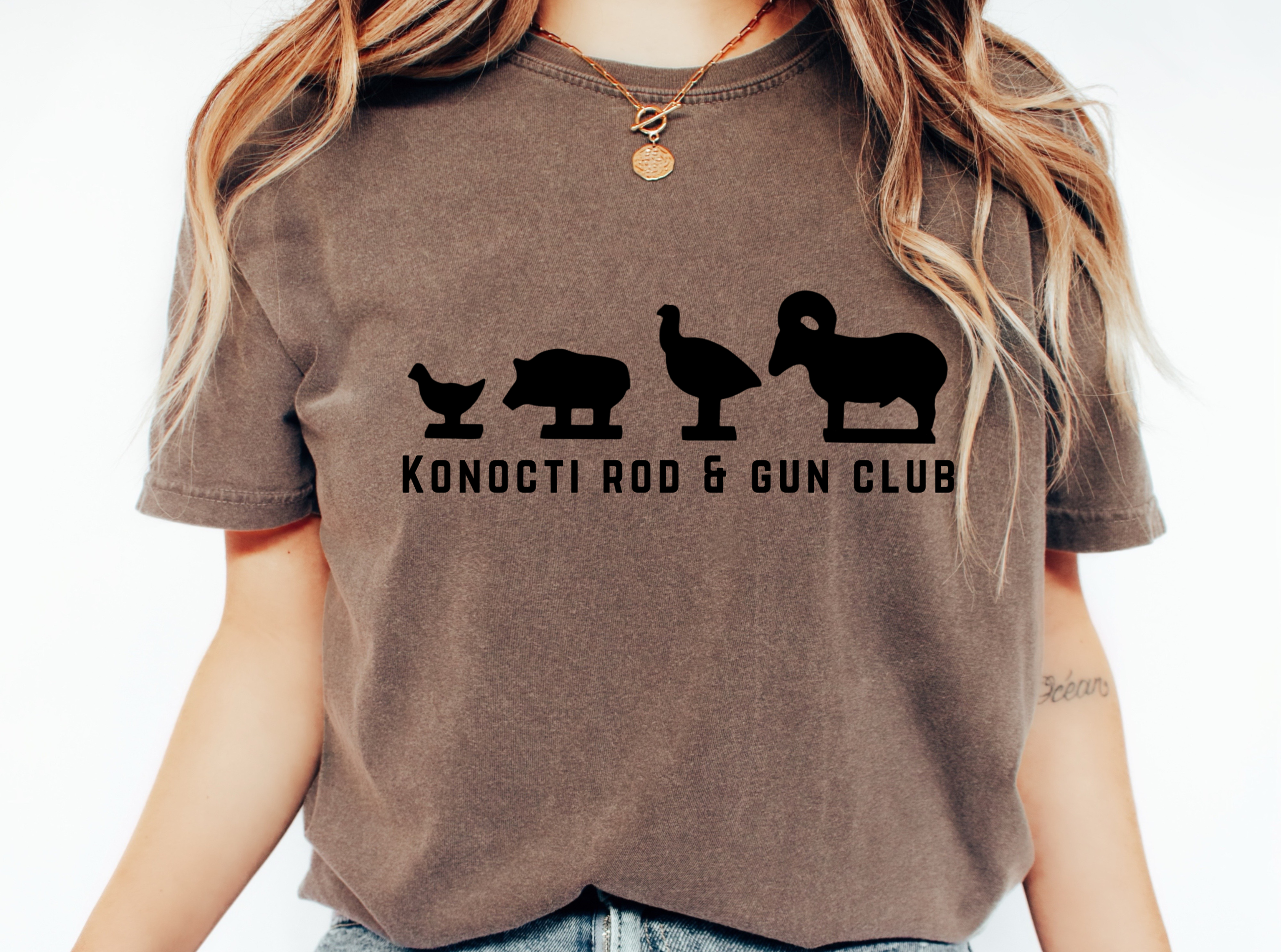 Rimfire Silhouette Target - Konocti Rod &amp; Gun Club Shirt | 100% Cotton | Size S-4XL product thumbnail image