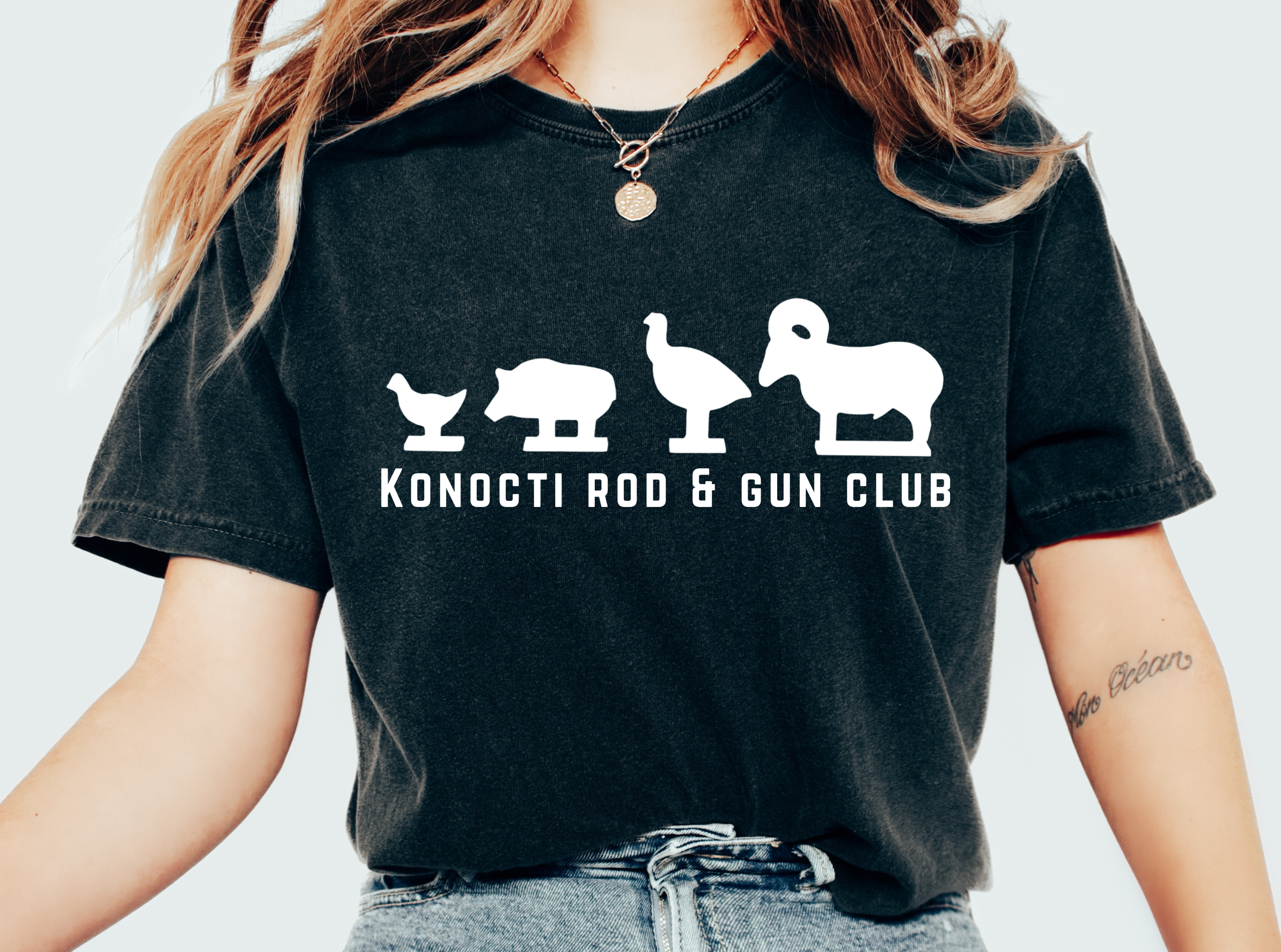 Rimfire Silhouette Target - Konocti Rod &amp; Gun Club Shirt | 100% Cotton | Size S-4XL product thumbnail image