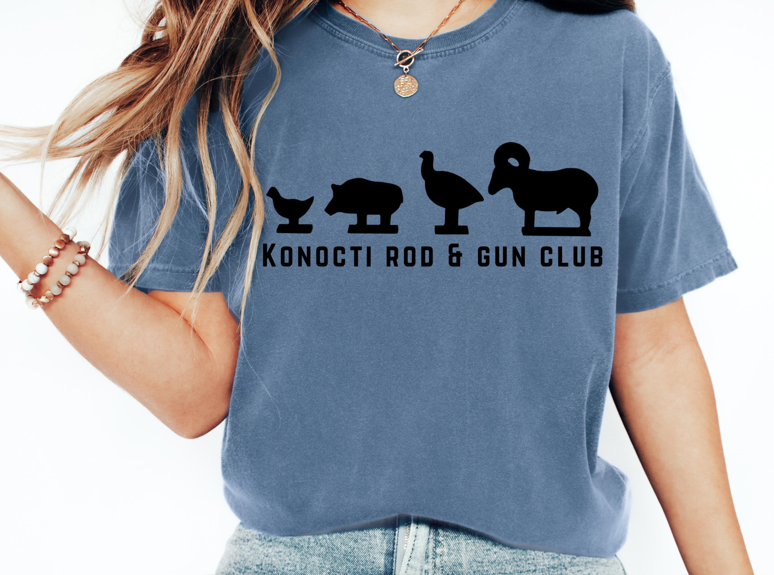 Rimfire Silhouette Target - Konocti Rod & Gun Club Shirt | 100% Cotton | Size S-4XL product thumbnail image Rimfire Silhouette Target - Konocti Rod & Gun Club Shirt | 100% Cotton | Size S-4XL product thumbnail image