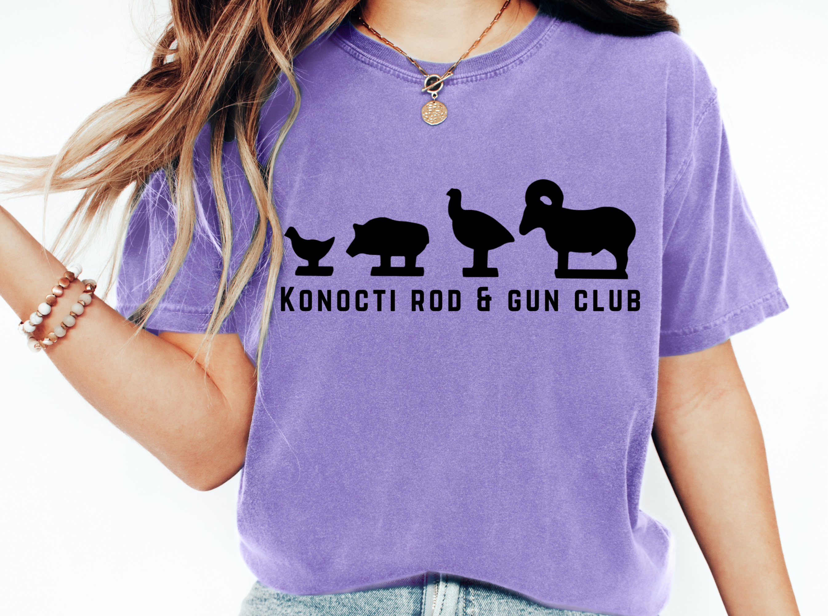 Rimfire Silhouette Target - Konocti Rod &amp; Gun Club Shirt | 100% Cotton | Size S-4XL product thumbnail image