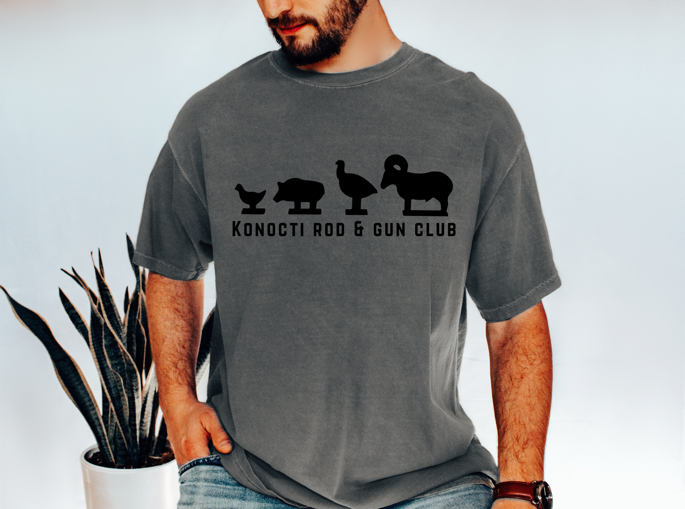 Rimfire Silhouette Target - Konocti Rod & Gun Club Shirt | 100% Cotton | Size S-4XL product thumbnail image Rimfire Silhouette Target - Konocti Rod & Gun Club Shirt | 100% Cotton | Size S-4XL product thumbnail image