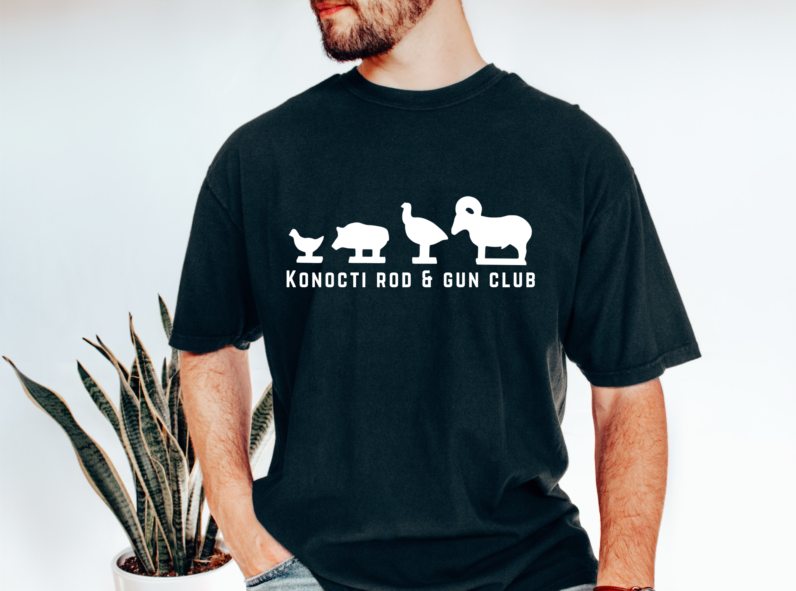Rimfire Silhouette Target - Konocti Rod & Gun Club Shirt | 100% Cotton | Size S-4XL product thumbnail image Rimfire Silhouette Target - Konocti Rod & Gun Club Shirt | 100% Cotton | Size S-4XL product thumbnail image