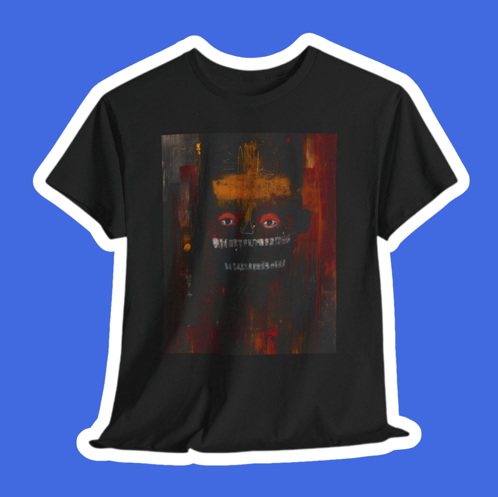 Dark Abstract Tee — 'Silent Prayer' Graphic Shirt Dark Abstract Tee — 'Silent Prayer' Graphic Shirt