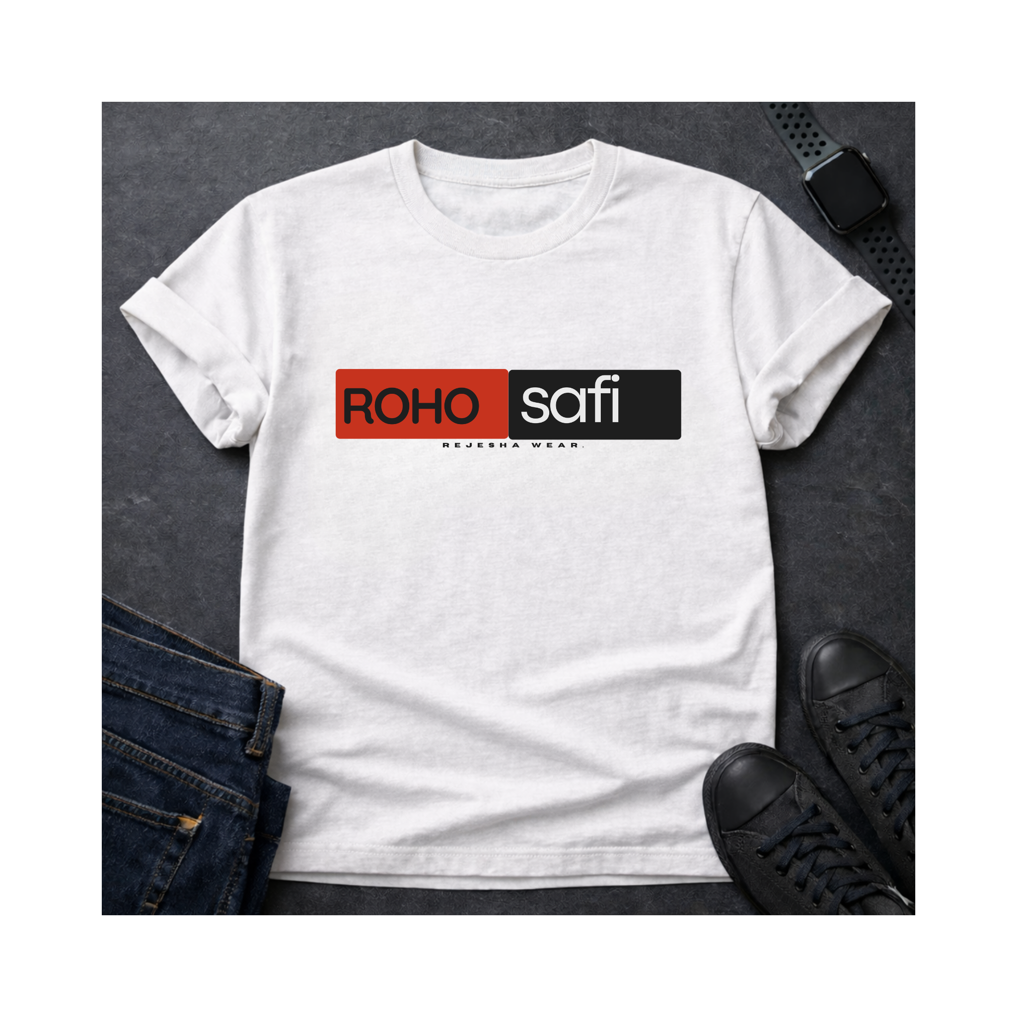 Roho Safi T-Shirt — Swahili 'Good Heart' Graphic Tee product thumbnail image Roho Safi T-Shirt — Swahili 'Good Heart' Graphic Tee product thumbnail image