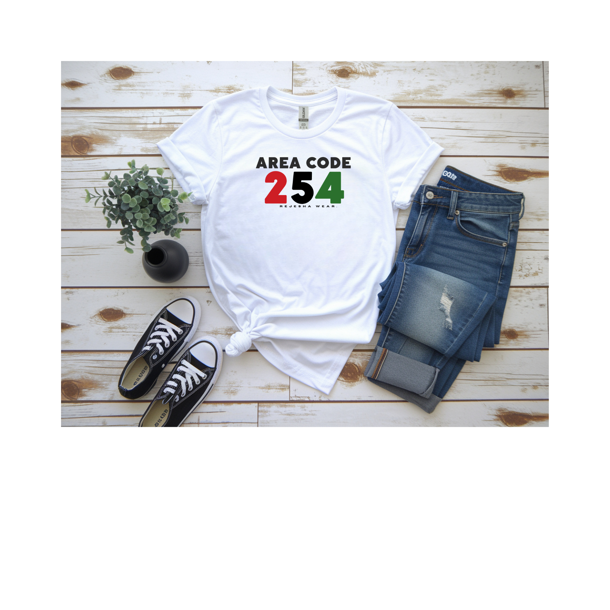 Kenya Area Code 254 T-Shirt — Proudly Represent Kenya