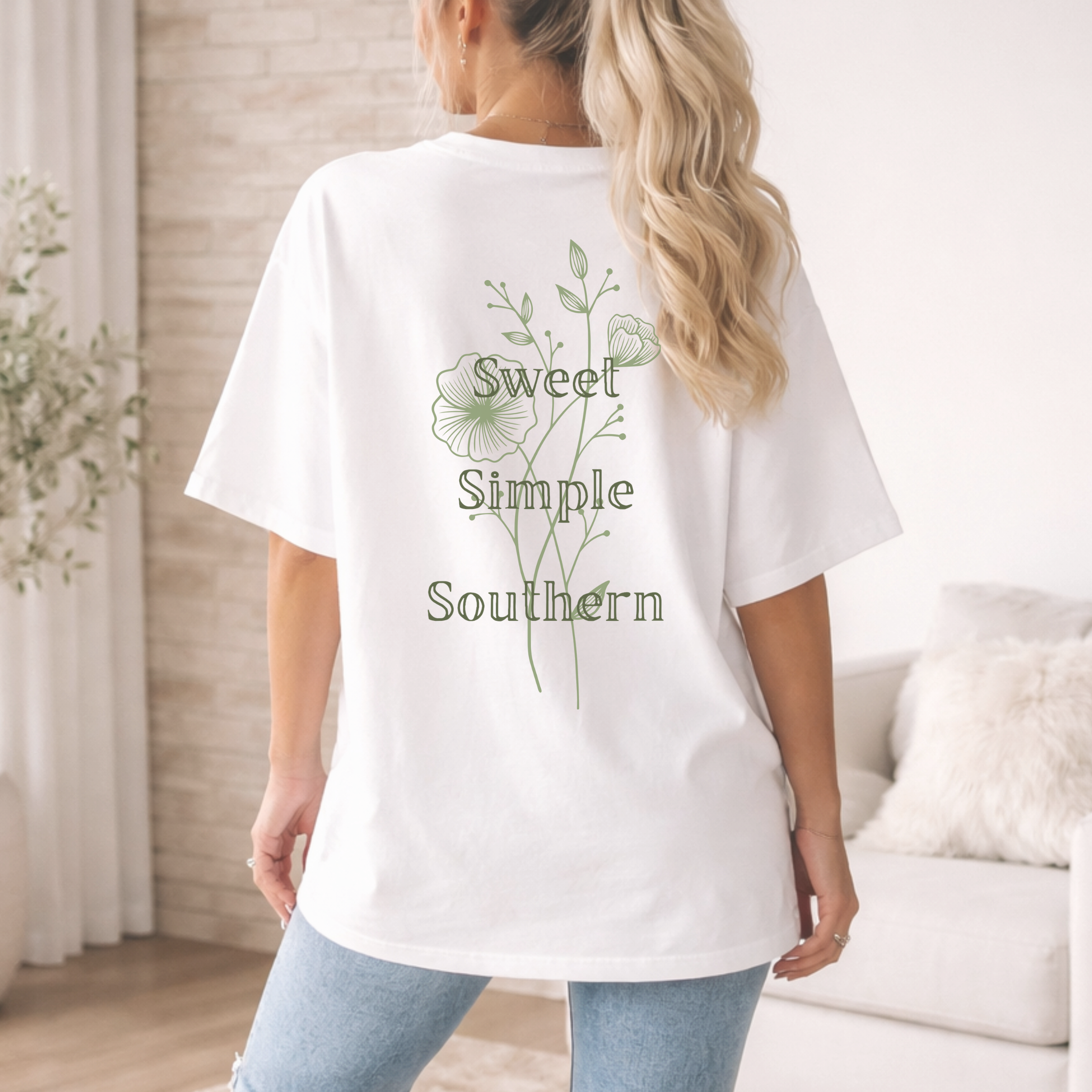 Southern Living T-Shirt — "Sweet Simple Southern" Floral Graphic Tee product thumbnail image Southern Living T-Shirt — "Sweet Simple Southern" Floral Graphic Tee product thumbnail image