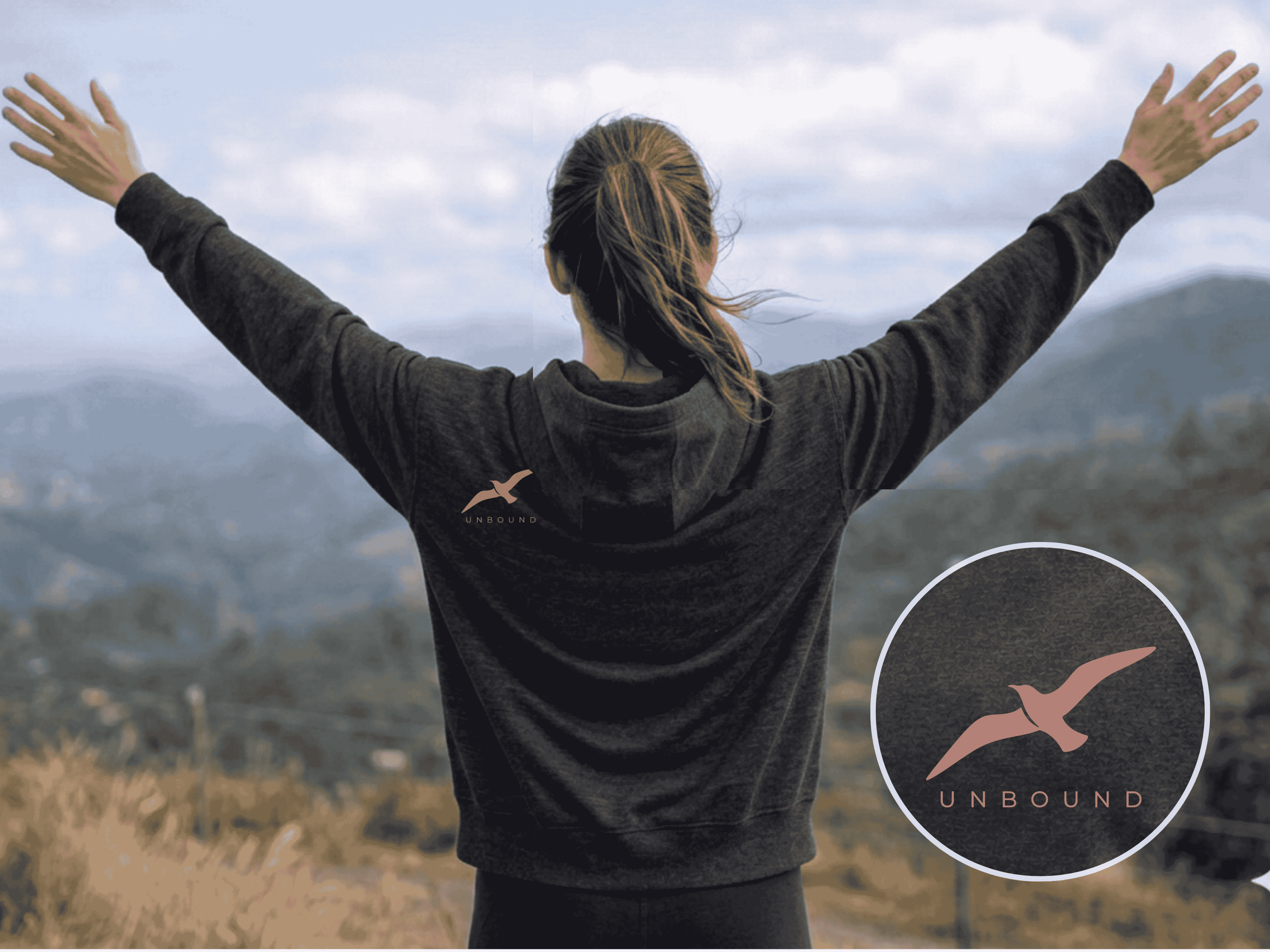 Minimalist Seagull Hoodie, Quiet Luxury Crewneck, Midweight Fleece, Oversized Streetwear, Somatic Healing, Mindful Clothing, Meditation Gift, Aesthetic Apparel product thumbnail image