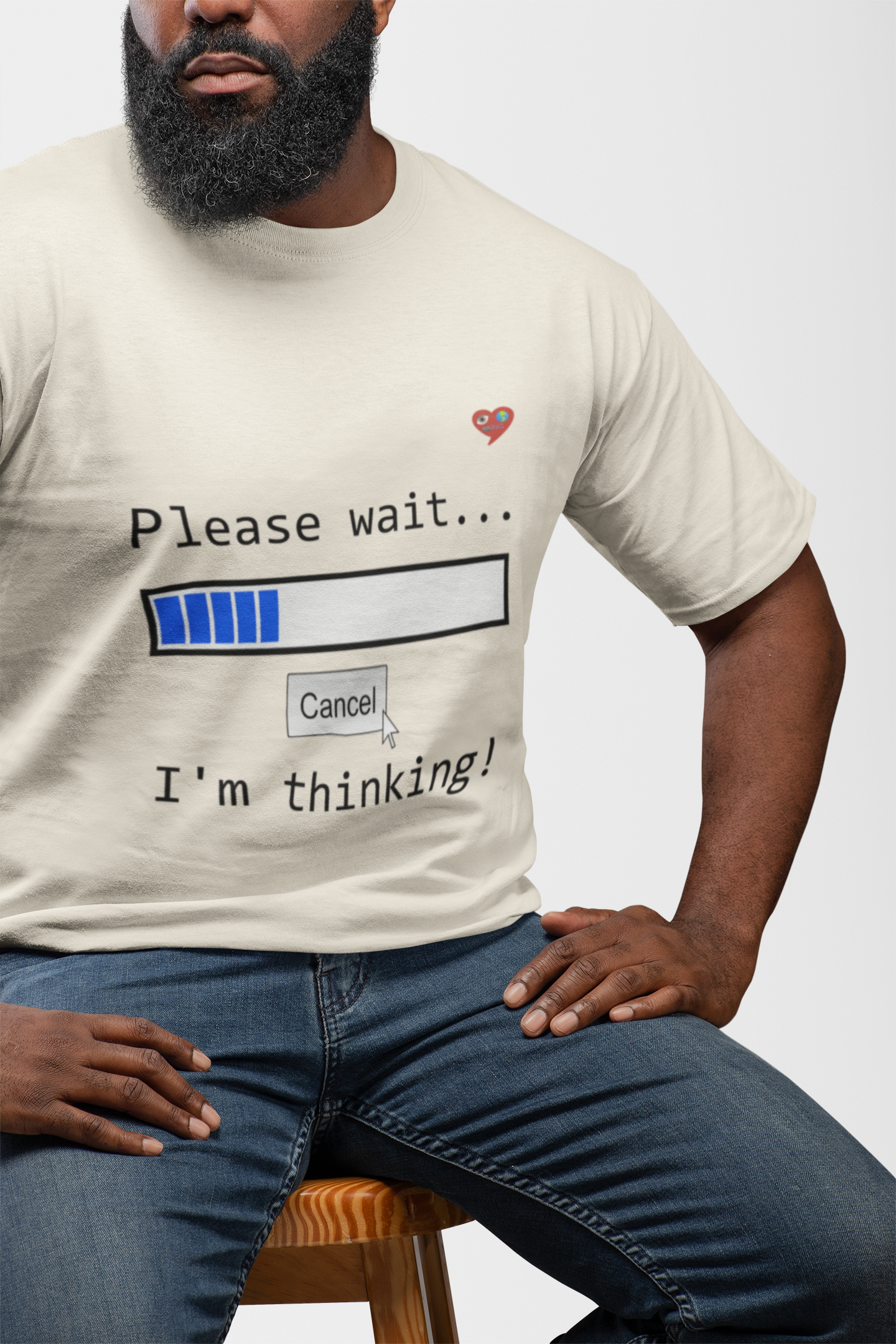 Please Wait... I'm Thinking! T-Shirt — Funny Loading Bar Graphic Tee product thumbnail image Please Wait... I'm Thinking! T-Shirt — Funny Loading Bar Graphic Tee product thumbnail image