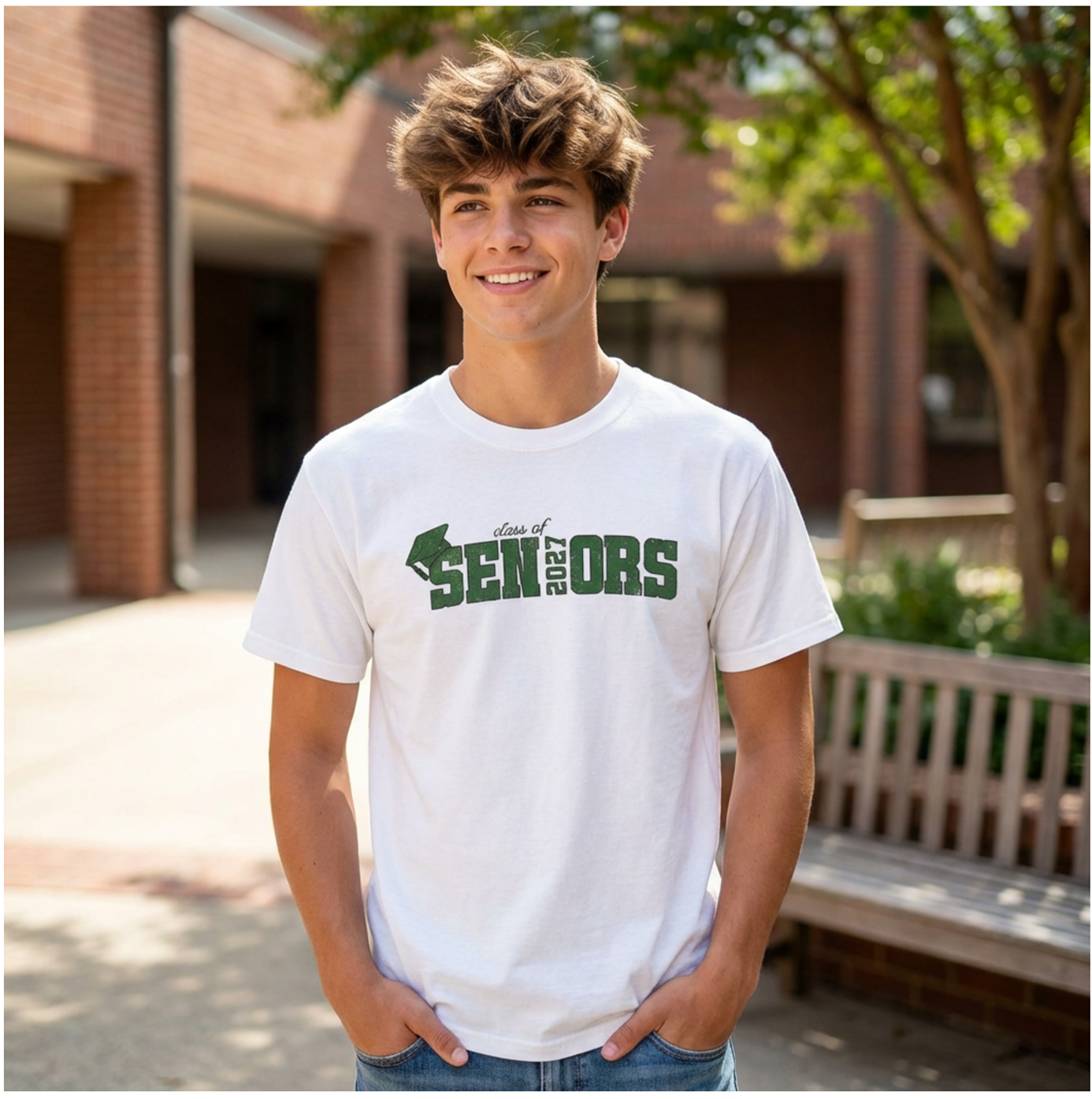 Seniors Class of 2027 Unisex T-Shirt product thumbnail image