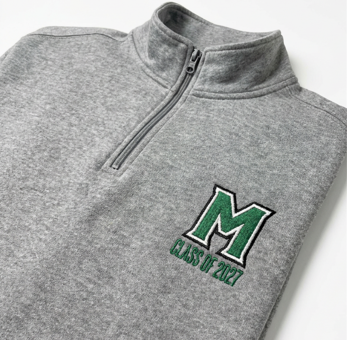 Classic M Quarter Zip Fleece Pullover (Embroidery) product thumbnail image Classic M Quarter Zip Fleece Pullover (Embroidery) product thumbnail image