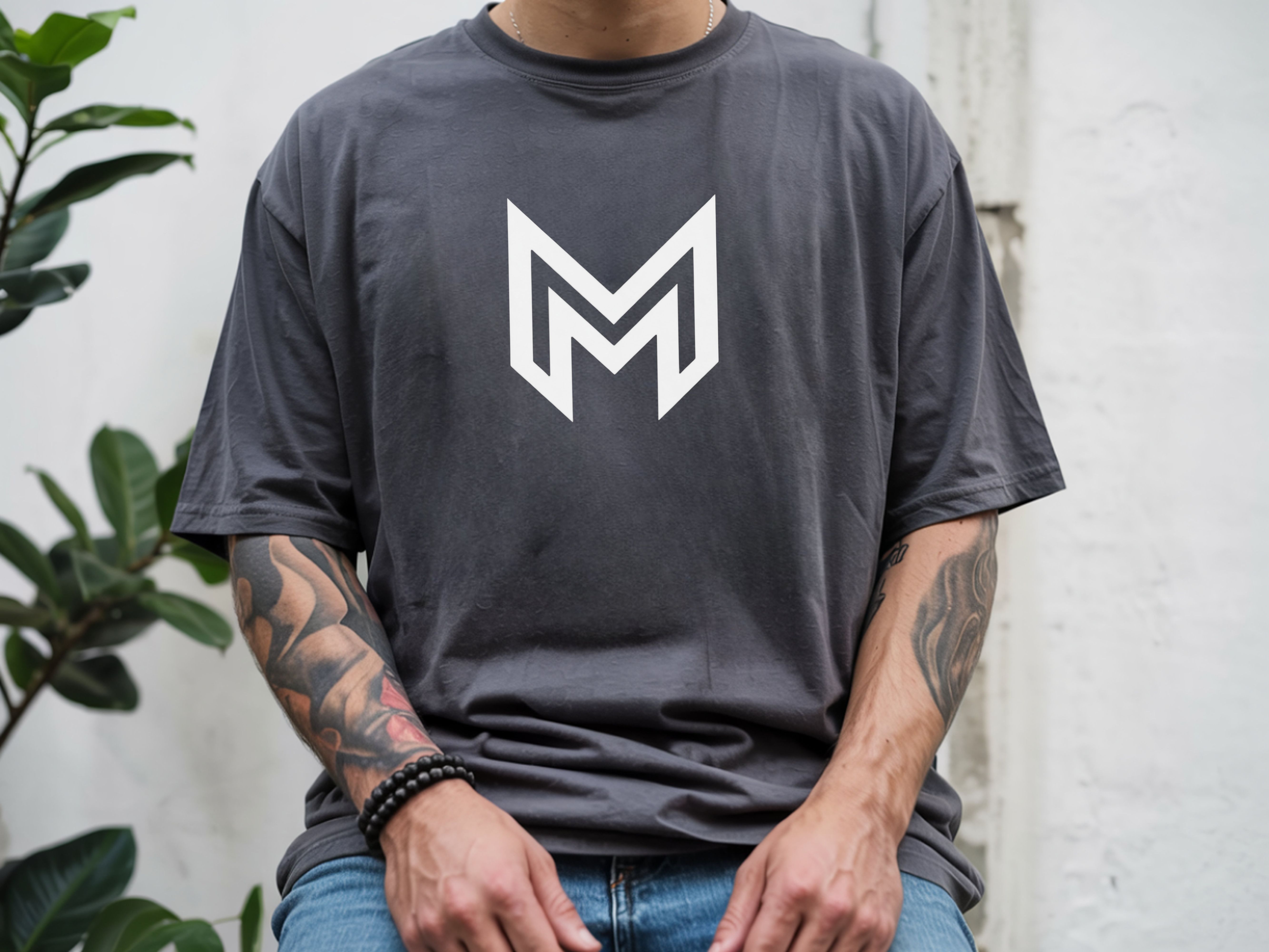 Black M Logo T-Shirt