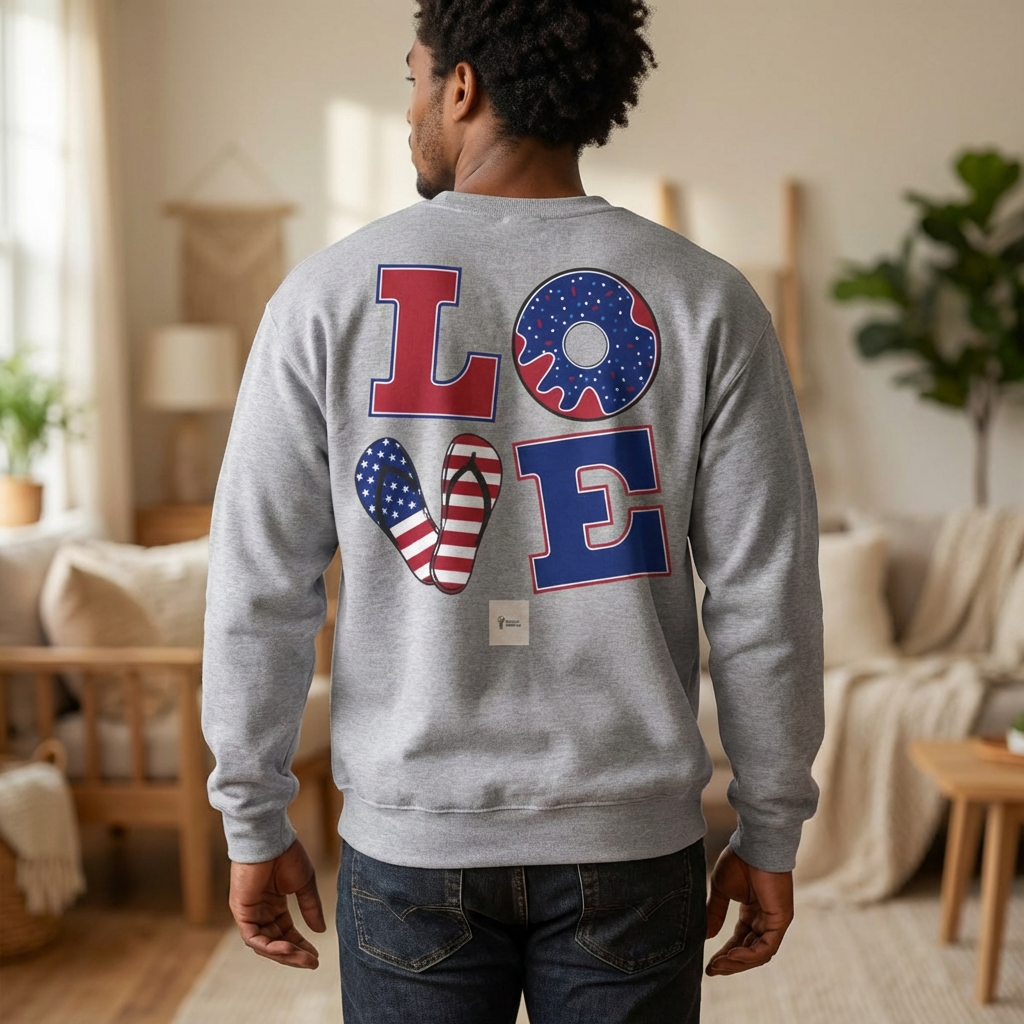 STOP THE KILLING Crewneck Sweatshirt | LOVE Back Graphic | Anti-Violence Message | Gildan 18000 Unisex Heavy Blend | LifeCoachDesigns.shop Exclusive product thumbnail image