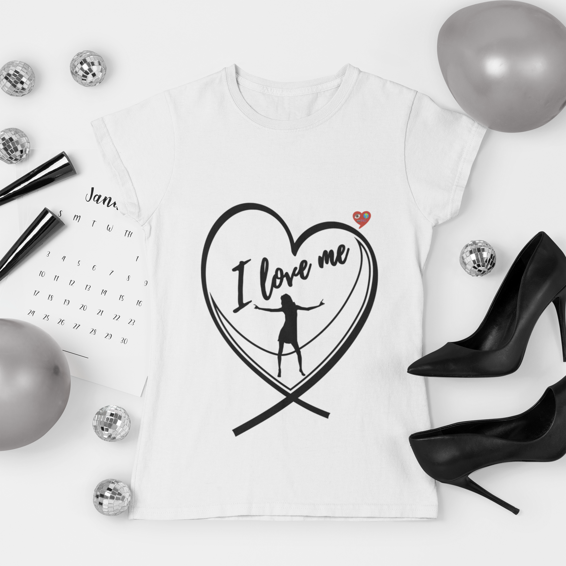 II Love Me Unisex Softstyle T-Shirt product thumbnail image