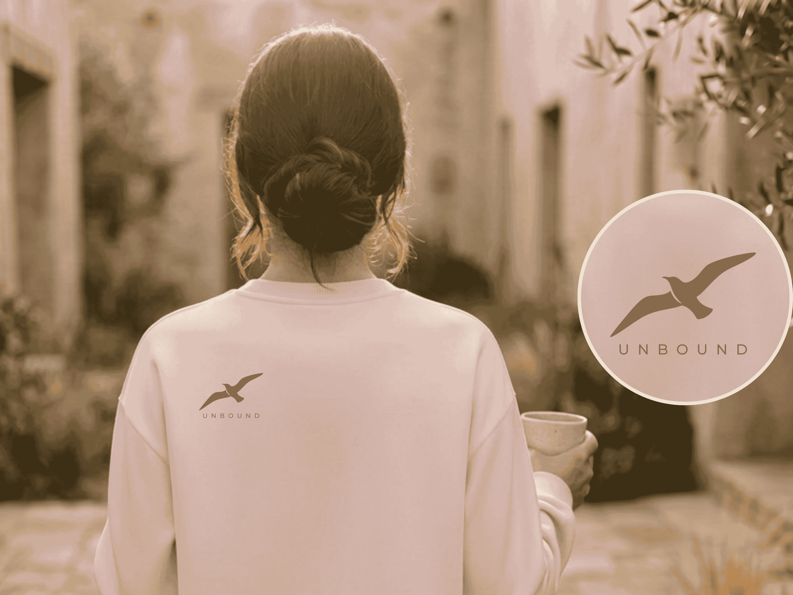 Minimalist Seagull Sweatshirt, Quiet Luxury Crewneck, Midweight Fleece, Oversized Streetwear, Somatic Healing, Mindful Clothing, Meditation Gift, Aesthetic Apparel product thumbnail image