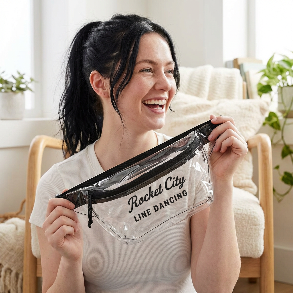 RCLD Transparent Fanny Pack —  Clear Waist Bag (Stadium-Approved) product thumbnail image