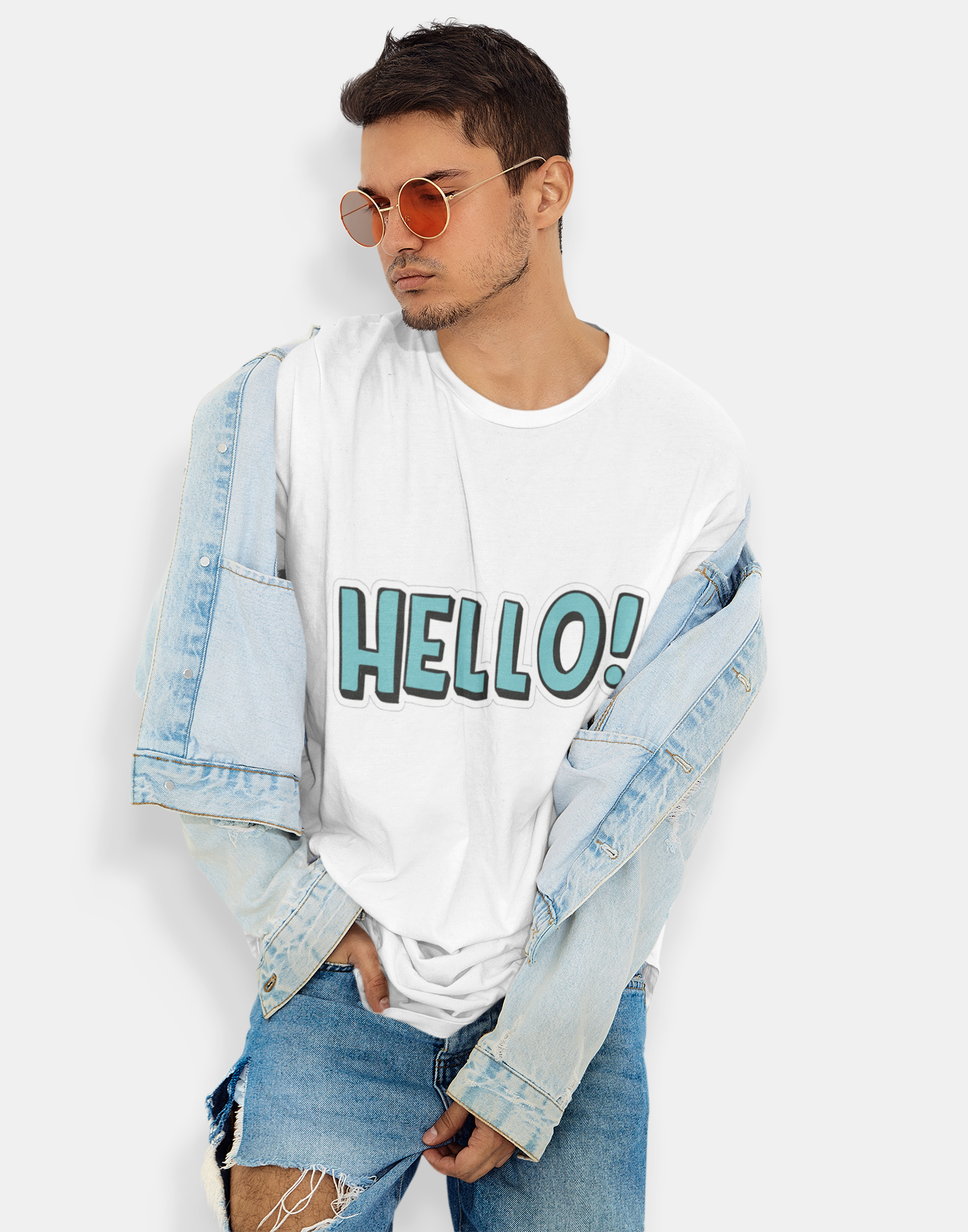 Hello! Graphic Tee — Whimsical Greeting T‑Shirt for Everyday Wear product thumbnail image