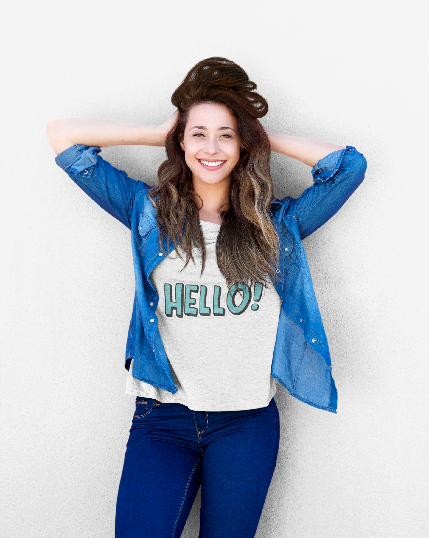 Hello! Graphic Tee — Whimsical Greeting T‑Shirt for Everyday Wear product thumbnail image Hello! Graphic Tee — Whimsical Greeting T‑Shirt for Everyday Wear product thumbnail image