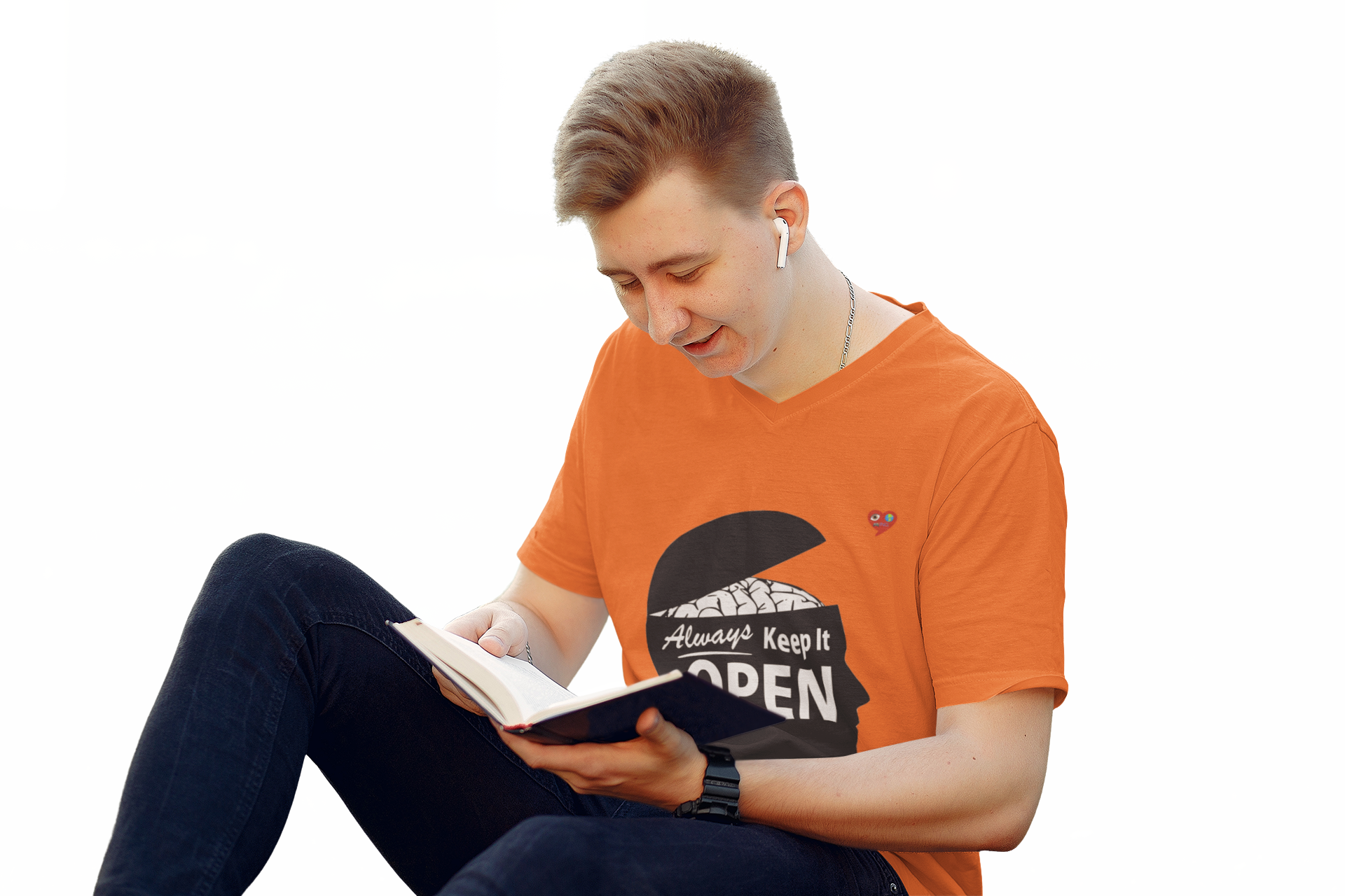 Keep It Open Tee — Inspirational Mindset Graphic T-Shirt product thumbnail image