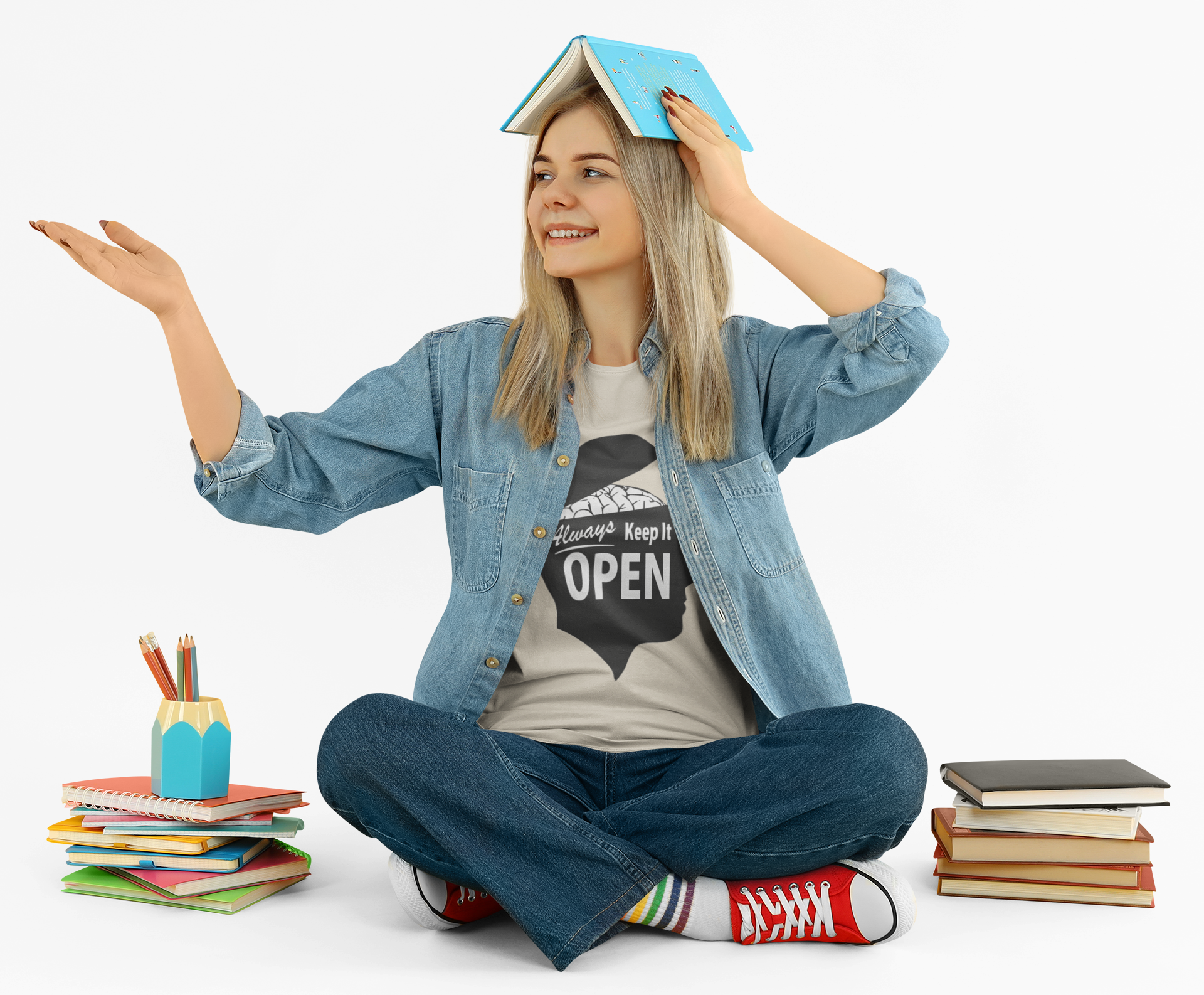 Keep It Open Tee — Inspirational Mindset Graphic T-Shirt product thumbnail image Keep It Open Tee — Inspirational Mindset Graphic T-Shirt product thumbnail image