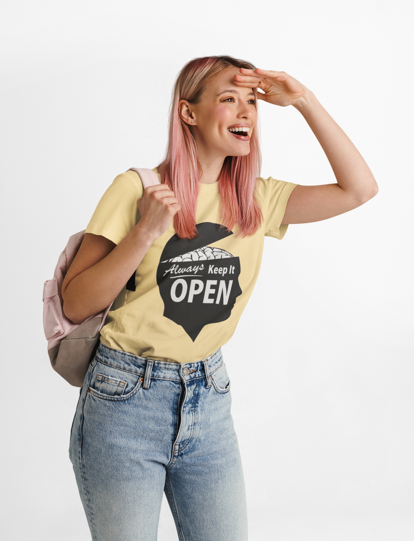 Keep It Open Tee — Inspirational Mindset Graphic T-Shirt product thumbnail image