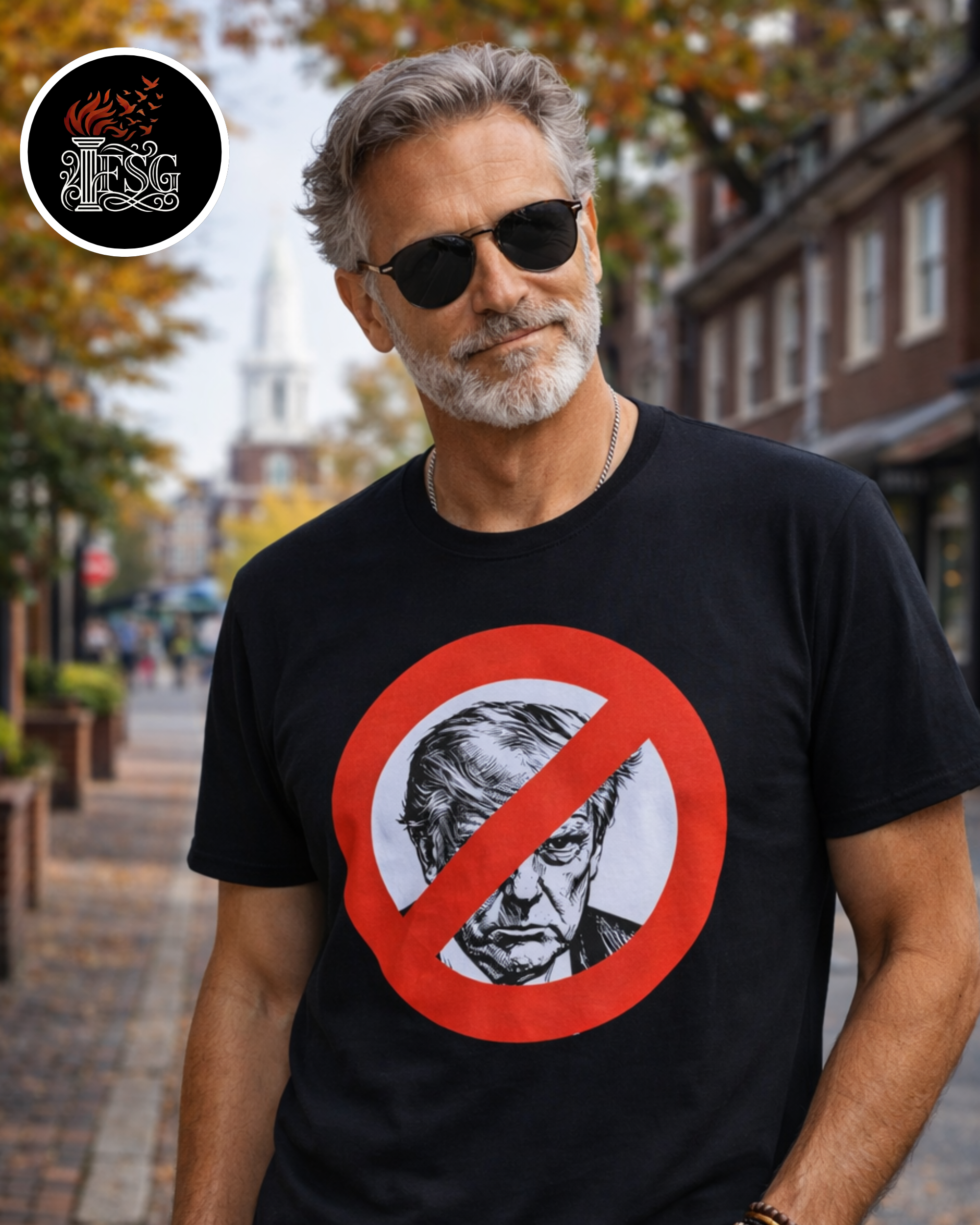 Bold Protest Graphic T-Shirt – Anti-Trump Symbol Tee | Statement Streetwear | Soft Cotton Unisex Shir product thumbnail image Bold Protest Graphic T-Shirt – Anti-Trump Symbol Tee | Statement Streetwear | Soft Cotton Unisex Shir product thumbnail image