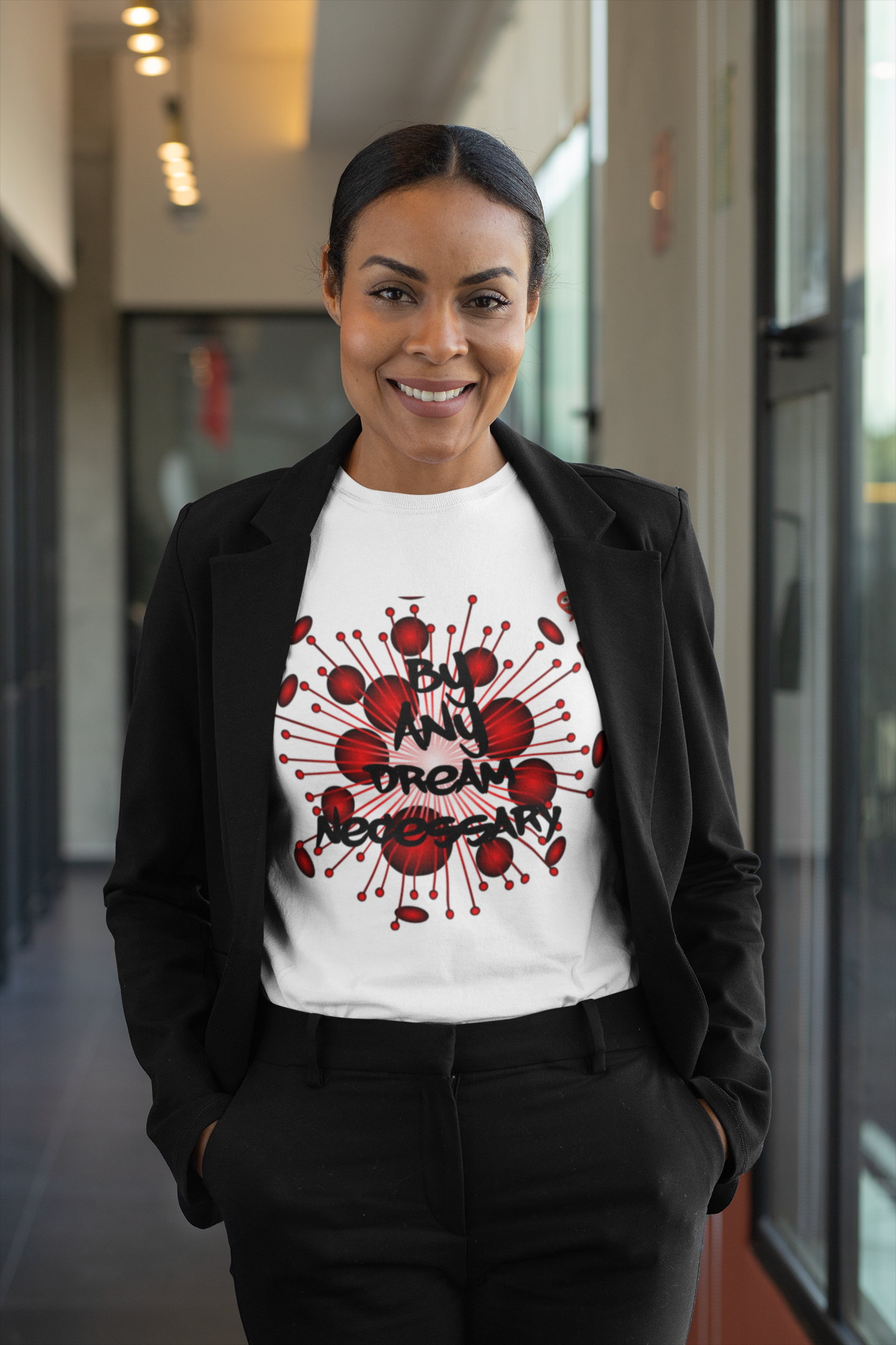 Dream Necessary T-Shirt — Abstract Red Heartburst Graphic Tee product thumbnail image