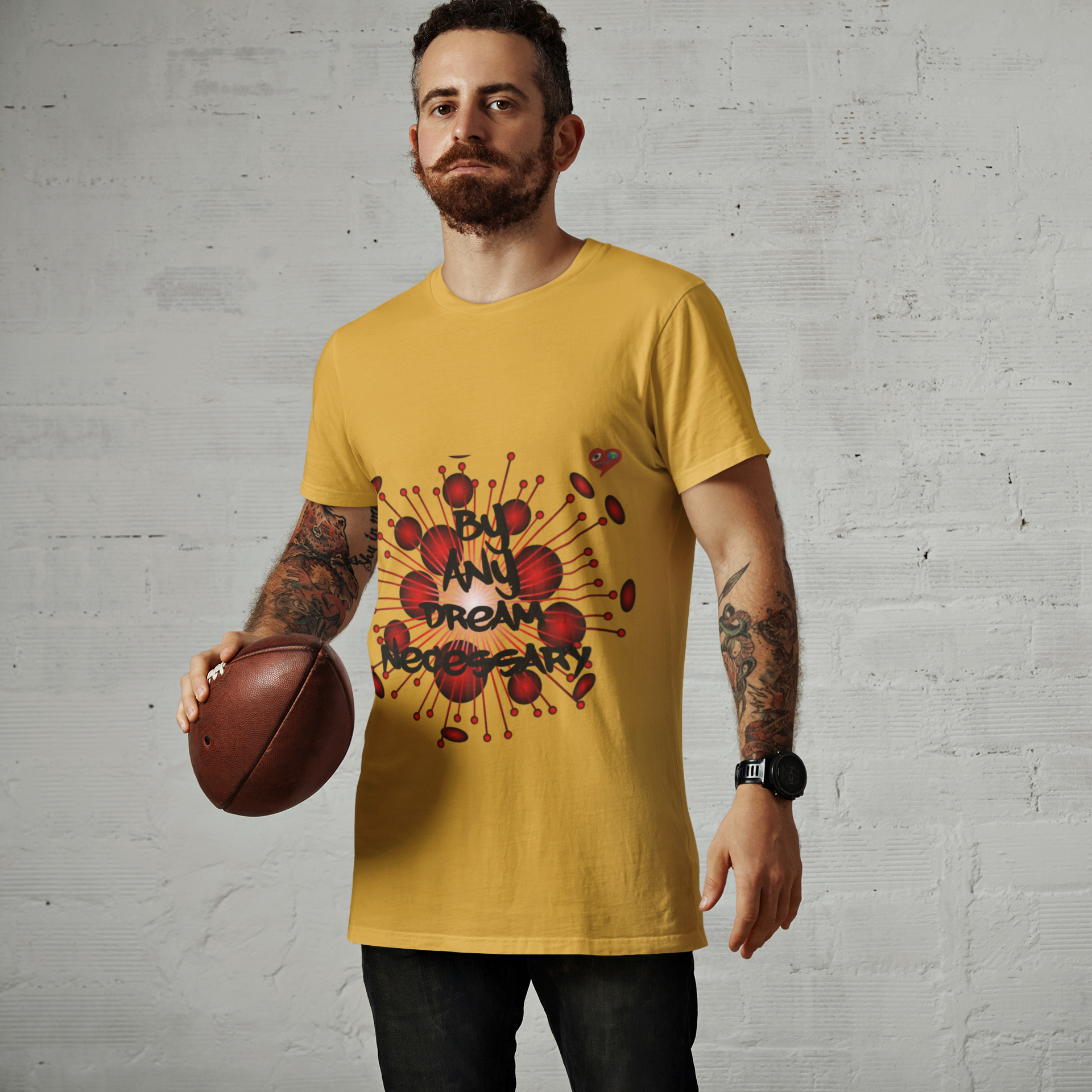 Dream Necessary T-Shirt — Abstract Red Heartburst Graphic Tee product thumbnail image Dream Necessary T-Shirt — Abstract Red Heartburst Graphic Tee product thumbnail image