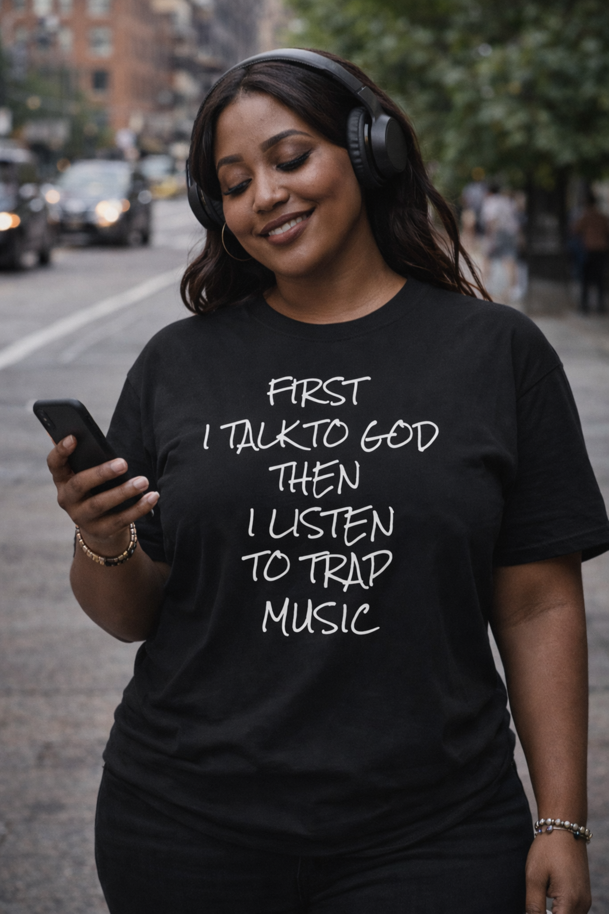 Talk to God, Then Trap Tee product thumbnail image