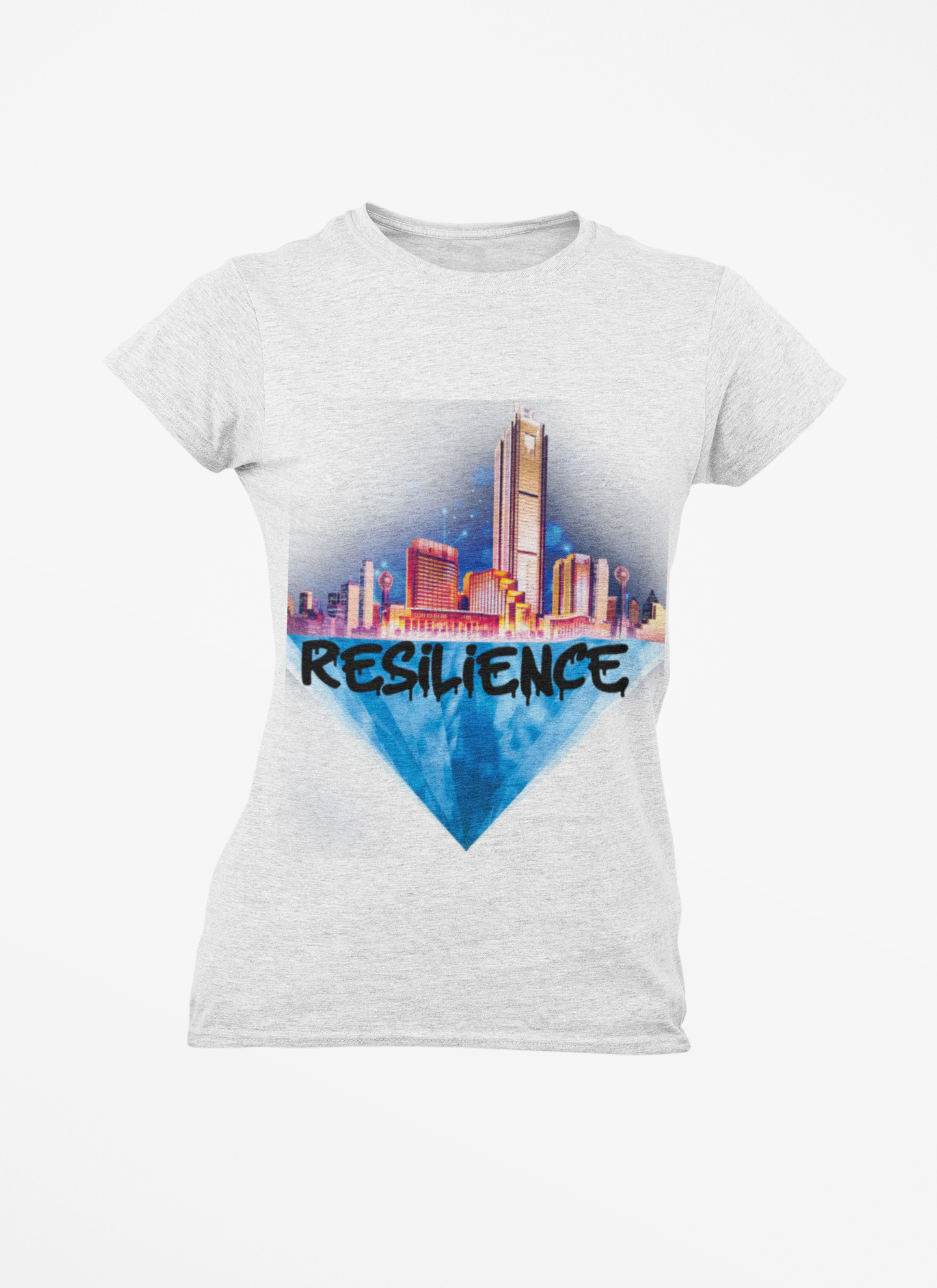 Resilience Cityscape Tee — Urban Skyline Graphic T‑Shirt